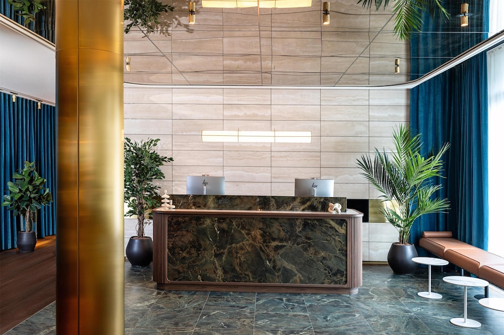 Lobby at Radisson Blu Media Harbour Hotel Dusseldorf, DUSSELDORF