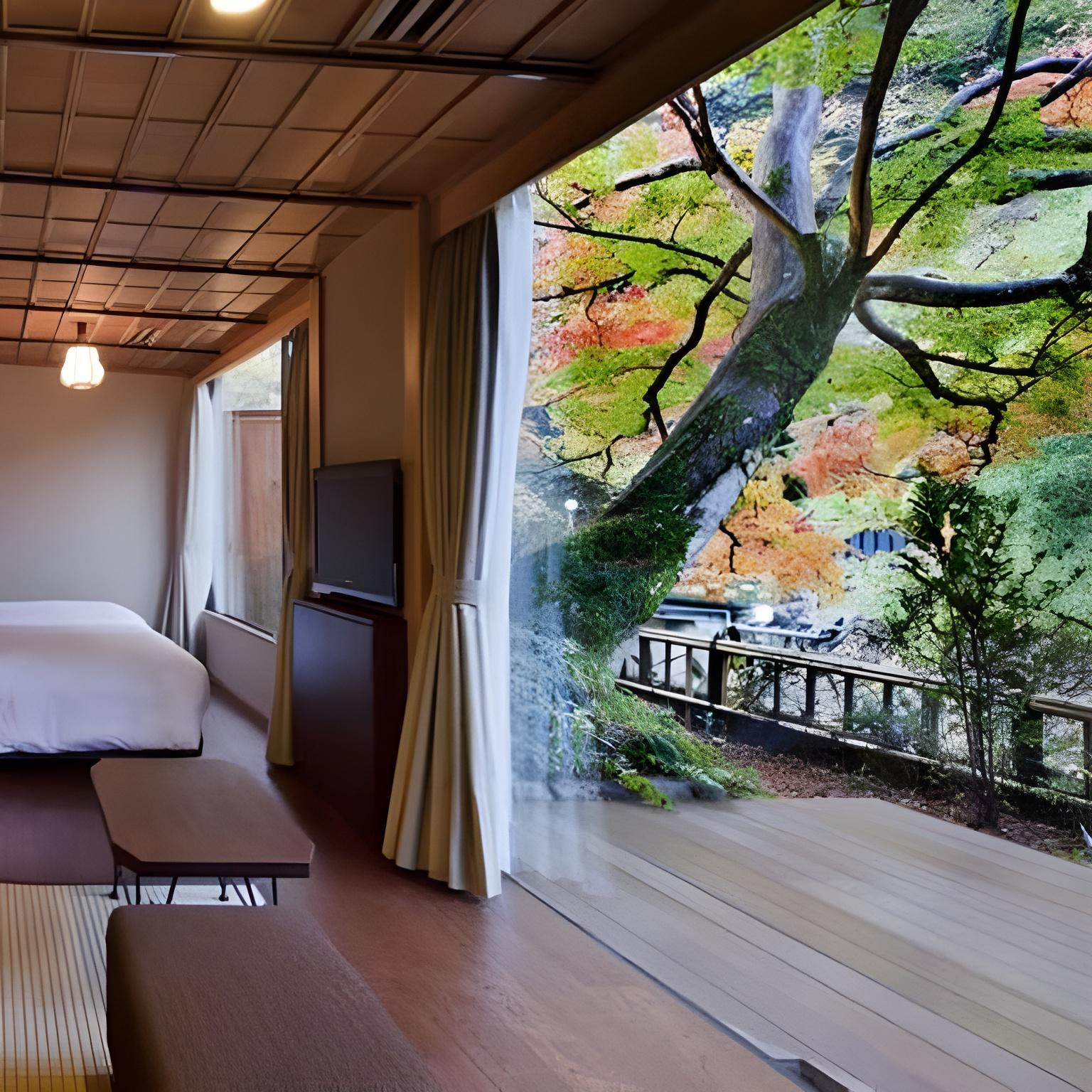 Japanese Western, Twin Beds, Riverside, West Wing