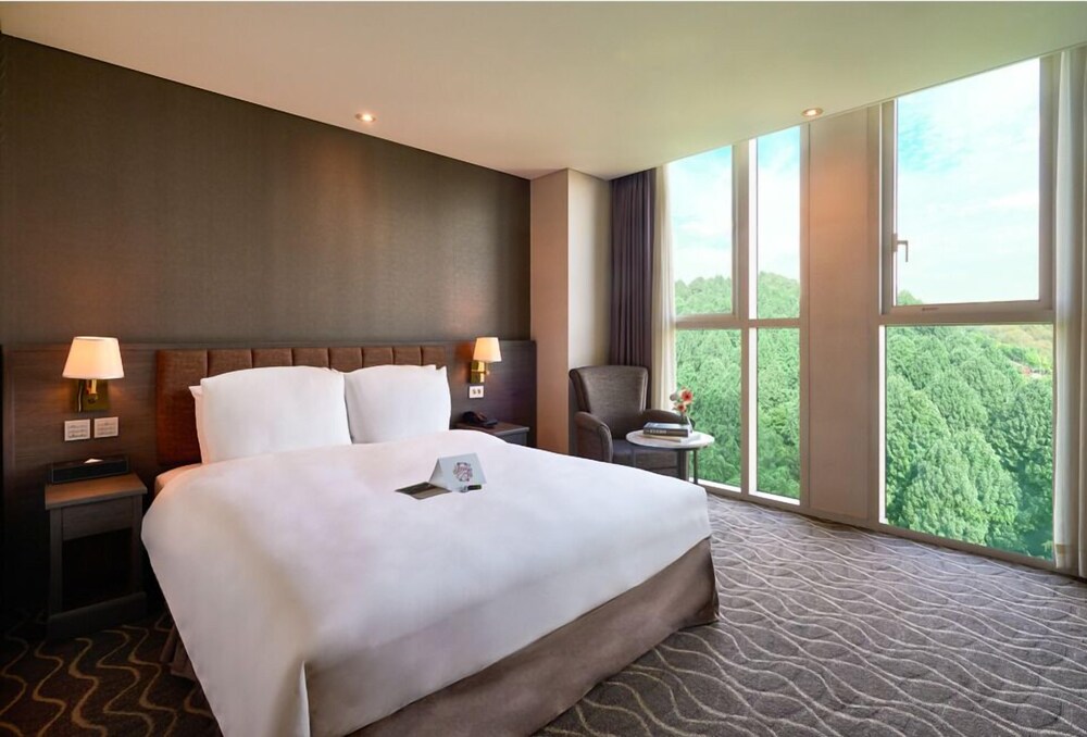 Square, Double Bed, Forest View