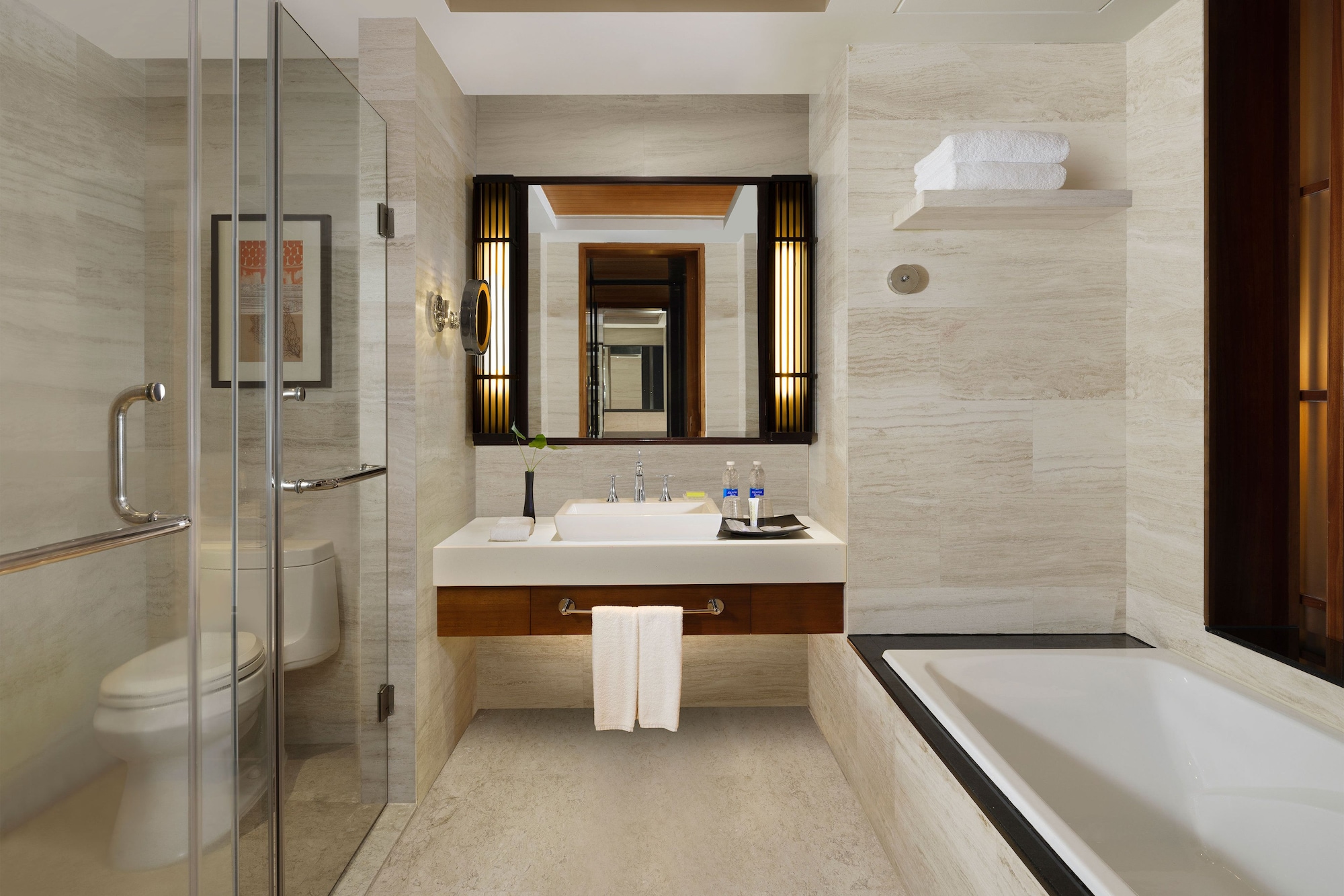 غرفة بسريرين مزدوجين بإطلالة على الحديقة بشرفة، Le Meridien Shimei Bay Beach Resort & Spa 9/10