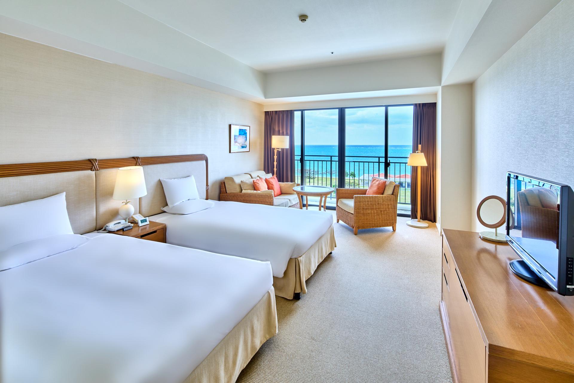 Semi Room, Grand, Superior, 2 Semi Double Beds, Ocean View
