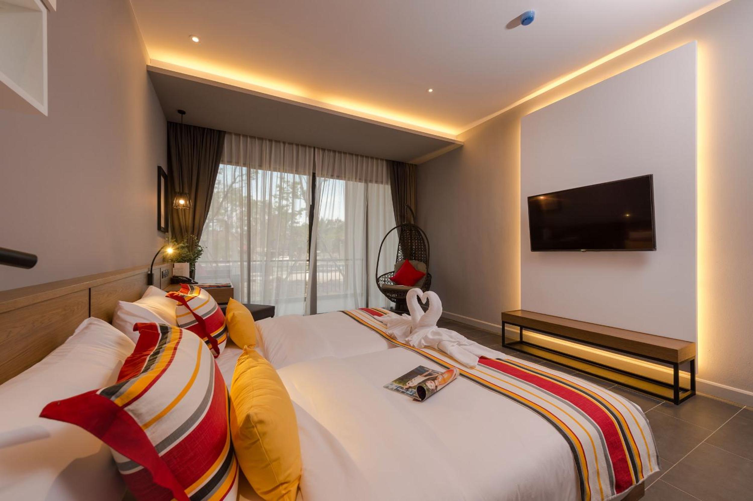 غرفة ديلوكس بسرير مزدوج أو سريرين منفصلين، The Gallery Hotel Naiharn 4/10