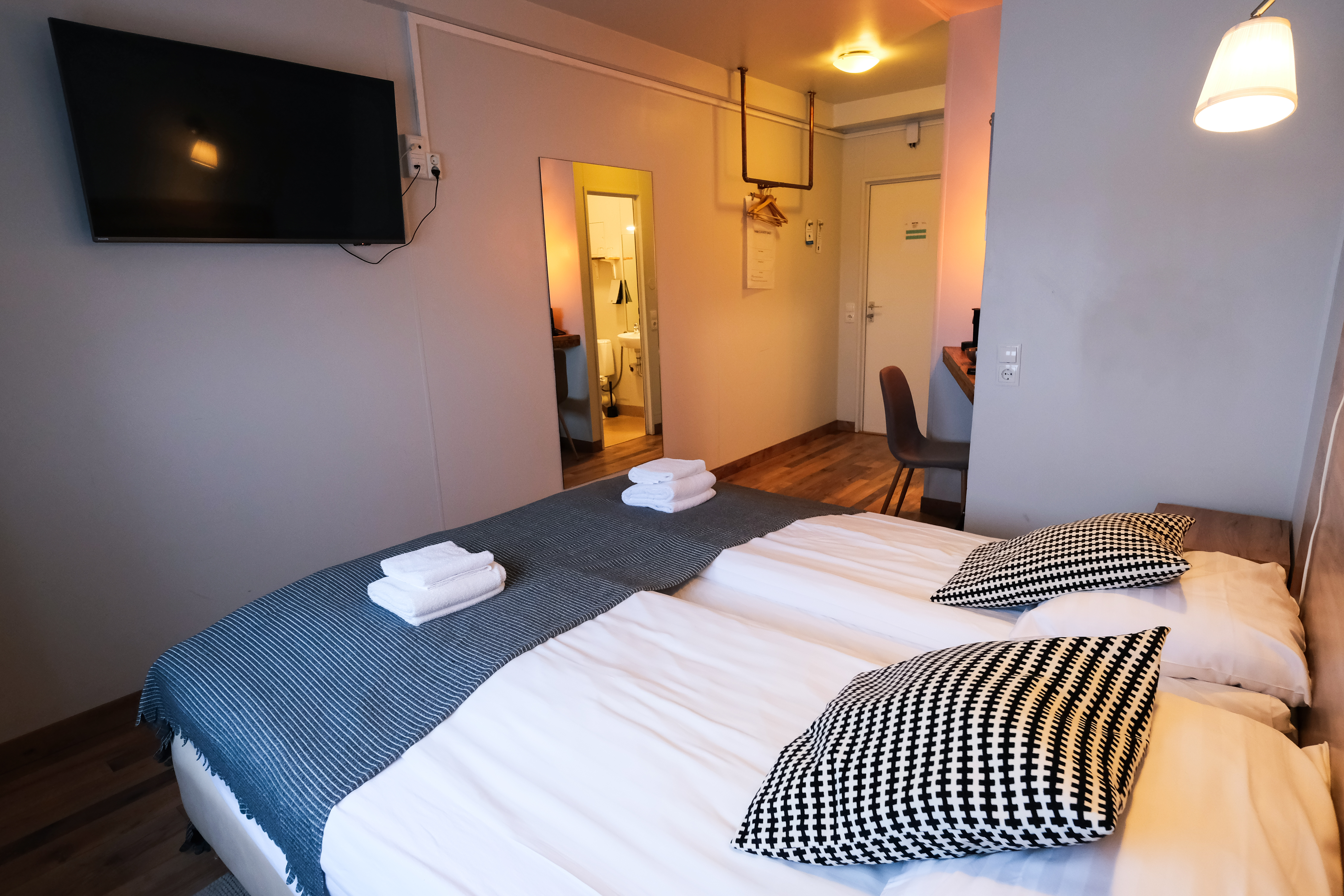 غرفة اقتصادية بسرير مزدوج أو سريرين منفصلين، Hotel Laki 4/4