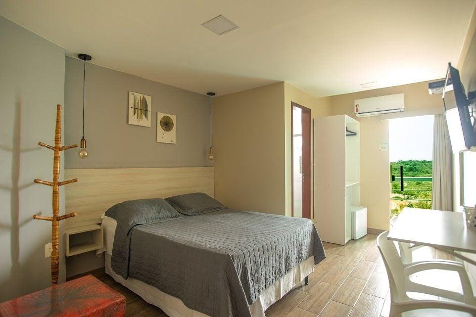 Room, Double Bed, Front View, Balcony