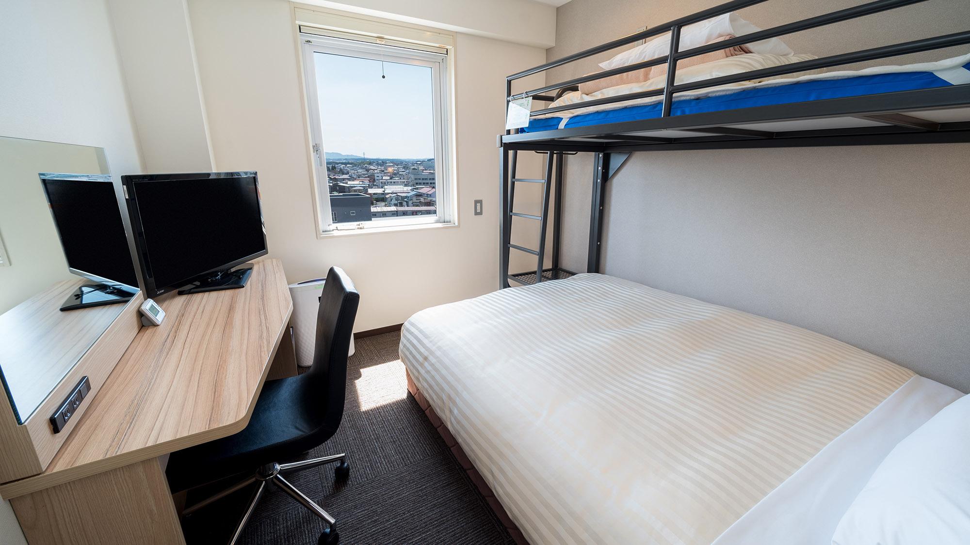 Room, Double or Single Bed, Bunk Bed