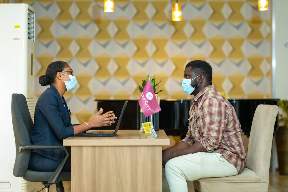 Lobby at Accra City Hotel, ACCRA