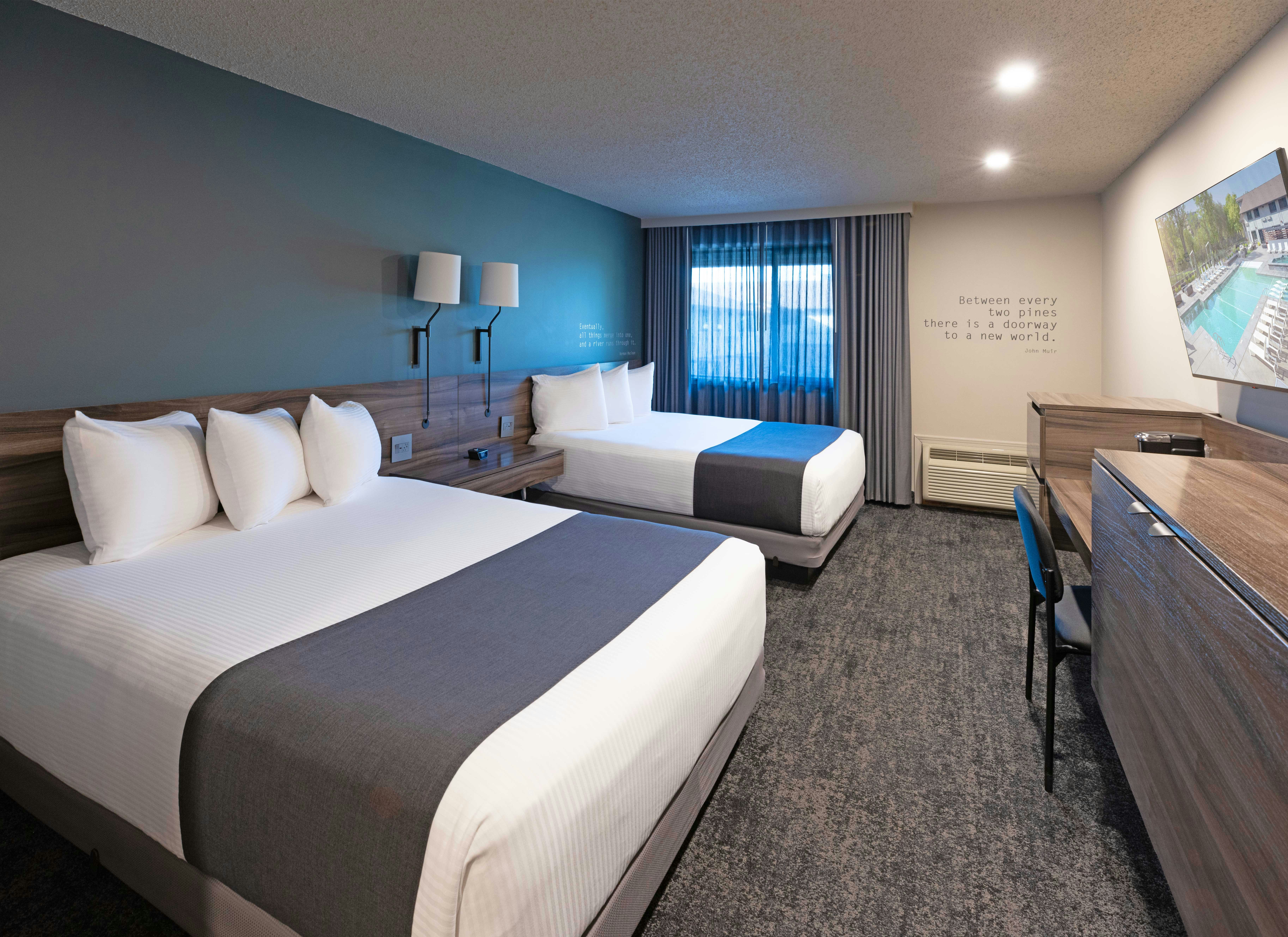 Room, 2 Queen Beds, City Side، Ruby River Hotel 2/4
