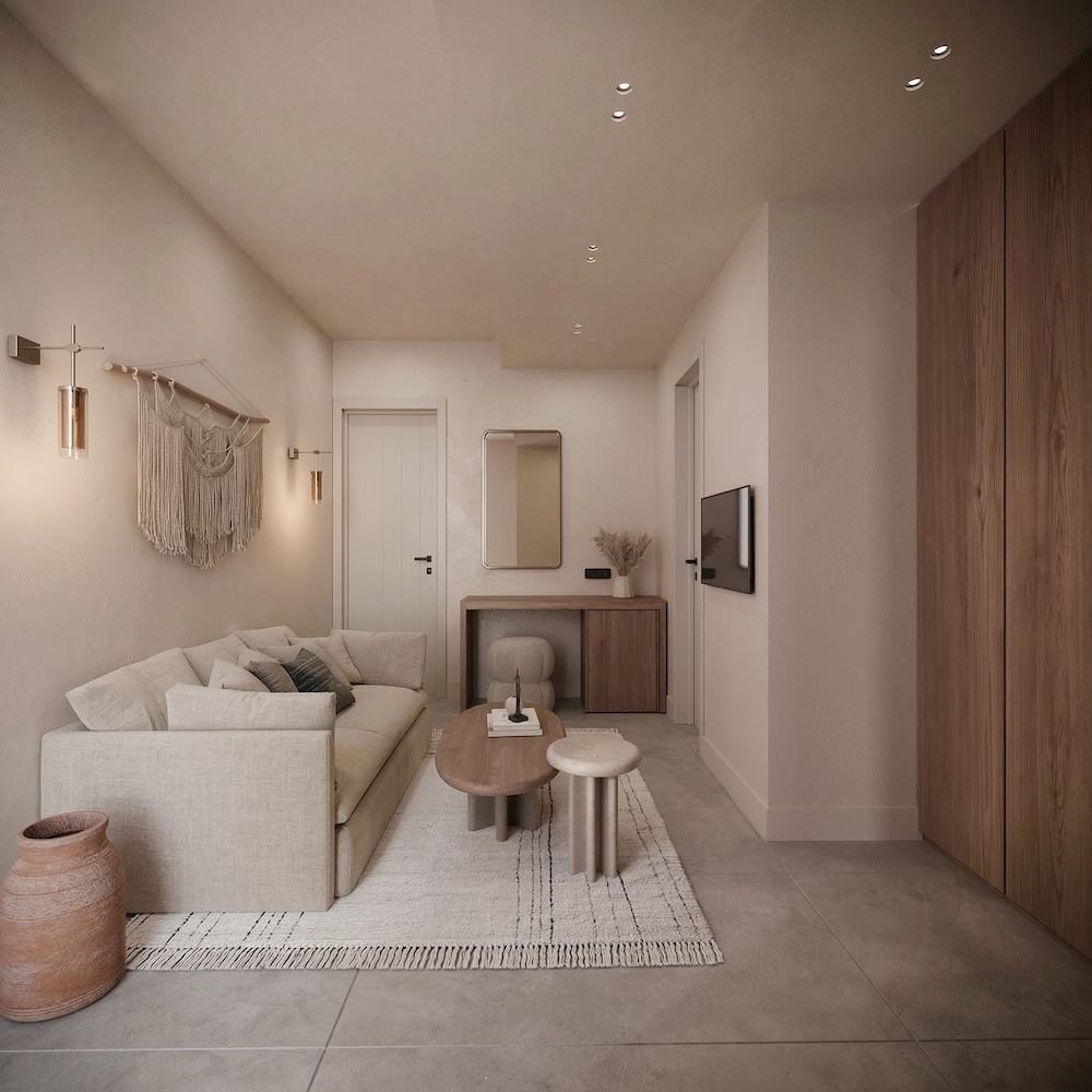 جناح استوديو سوبيريور بسرير كوين بإطلالة على البحر مع أريكة، Breaq Santorini Hotel (Ex Margarita Hotel Santorini) 8/9
