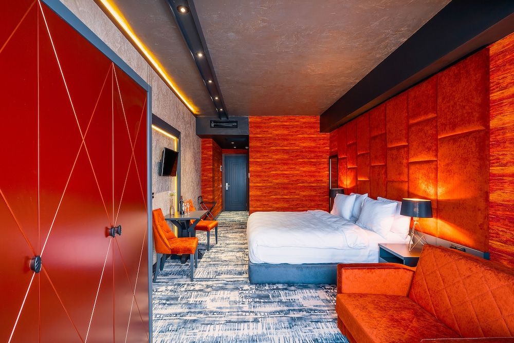 غرفة ديلوكس بسرير مزدوج أو سريرين منفصلين بإطلالة على البحر، Tapis Rouge Design Boutique Hotel 4/10