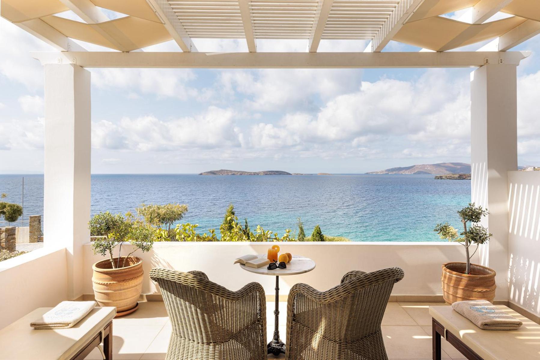 Lobby at Aneroussa Beach, ANDROS