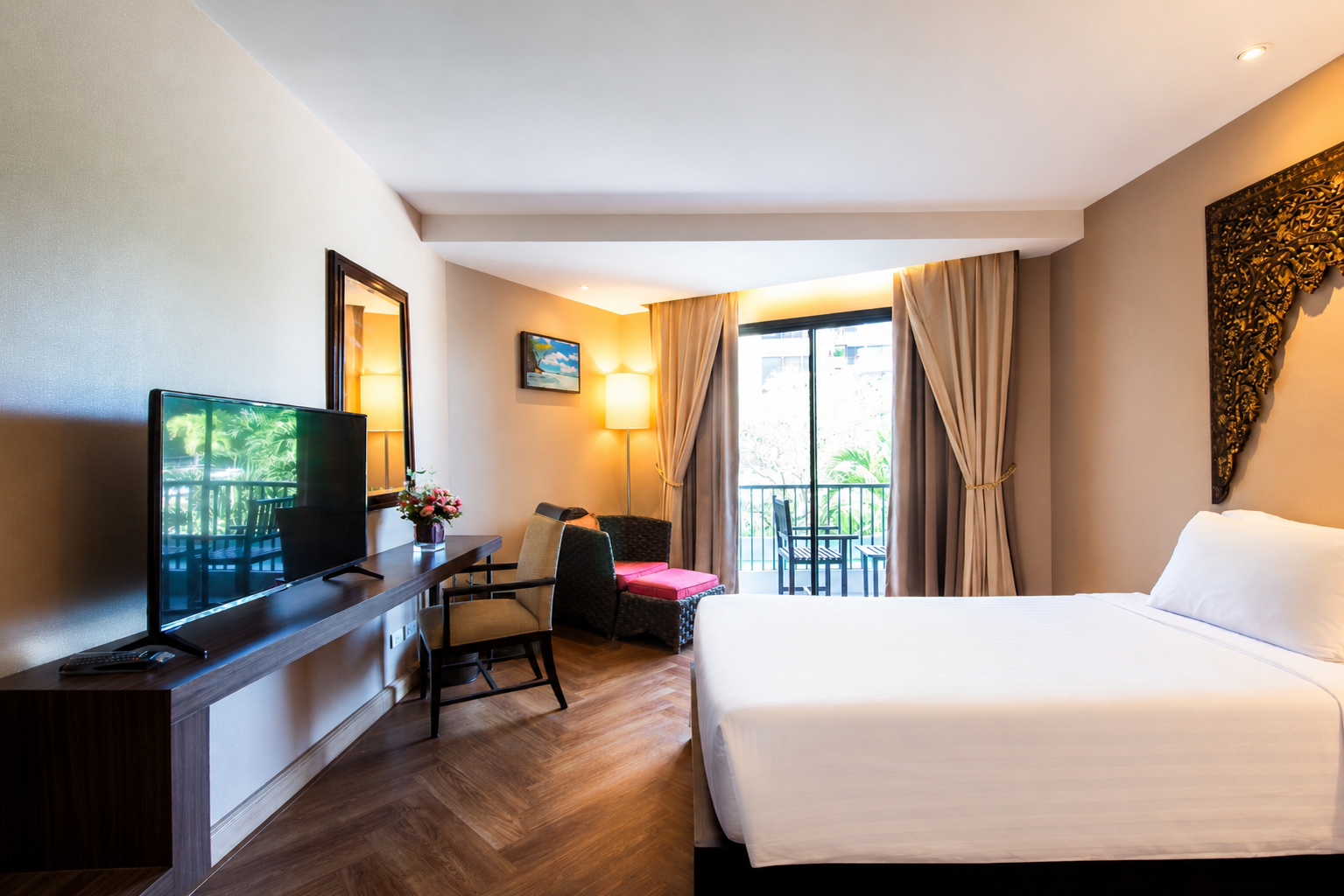 غرفة ديلوكس بسرير مزدوج أو سريرين منفصلين، Garden Cliff Resort and Spa 9/10
