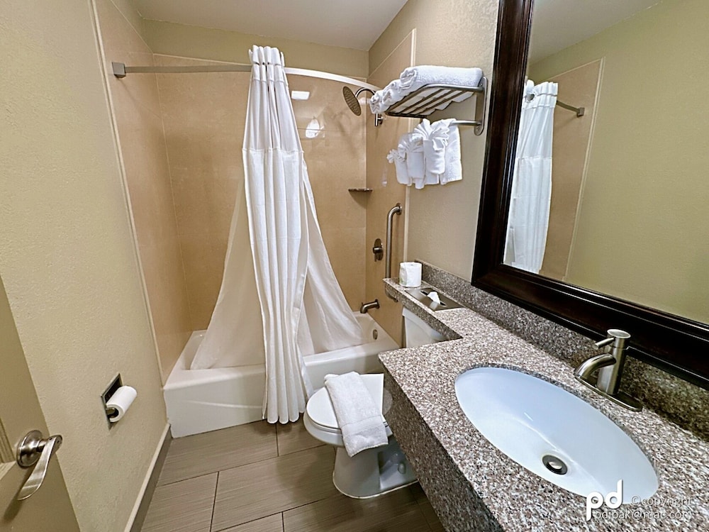 جناح تنفيذي بسرير كينج مع أريكة بجاكوزي، Travel Inn and Suites Flemington 6/9