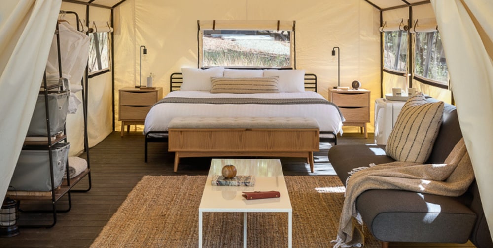 Adventure, Tent, King Bed, Sofa