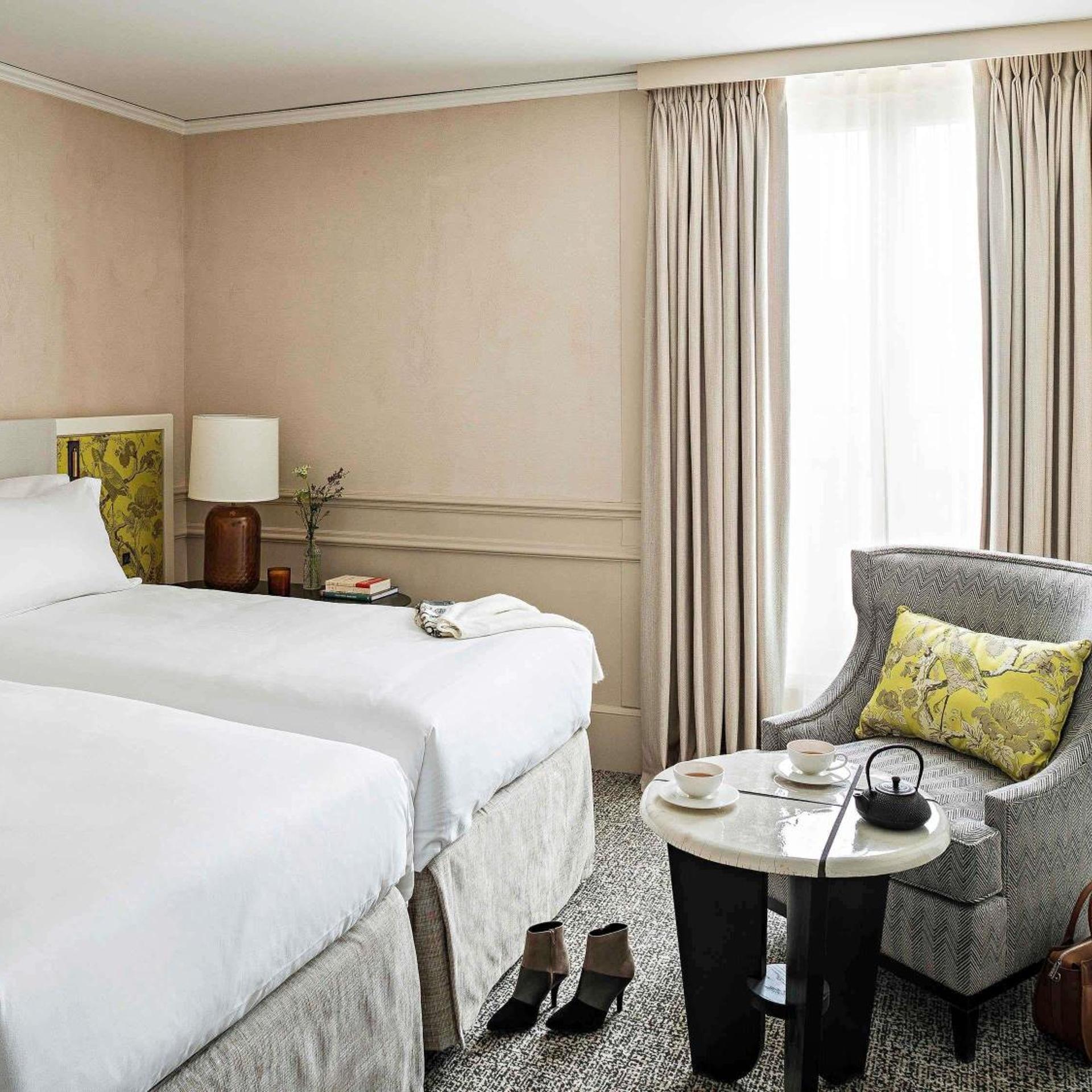 Premium, Luxury, Single, Twin Beds, Street or Courtyard View