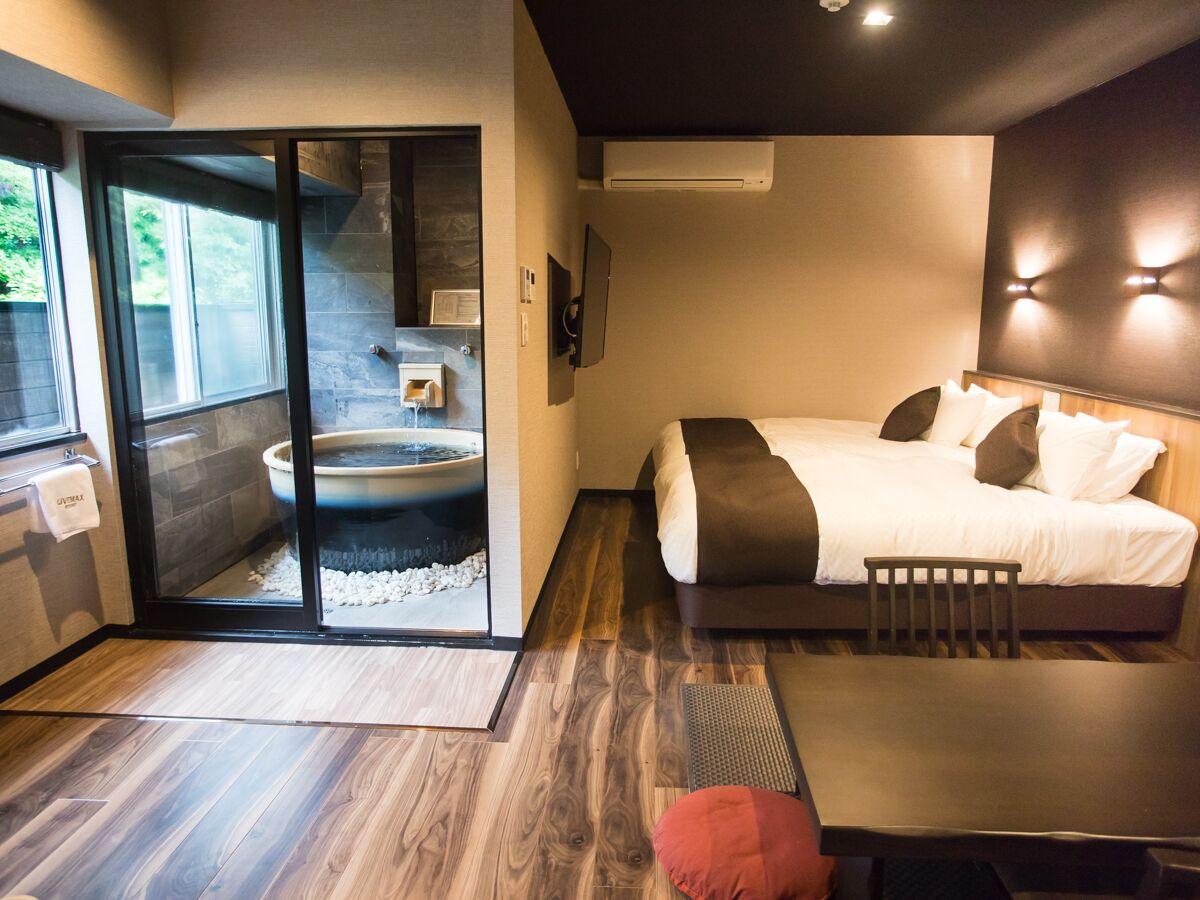 JAPANESE WESTERN, JAPANESE, MODERN, SUITE, OUTDOOR BATH