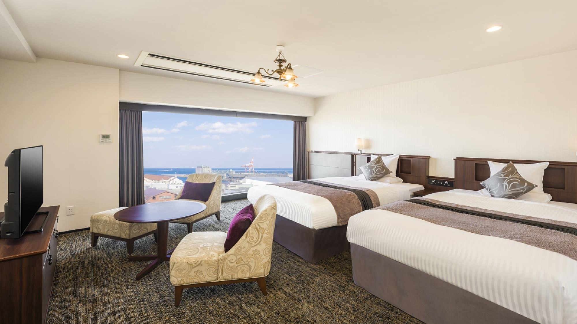Twin Beds, Canal Side, Large, South Building, South Wing