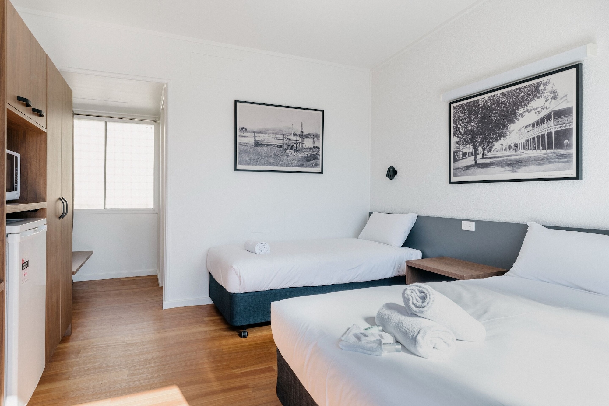 Basic, 1 Double and 1 Single Bed