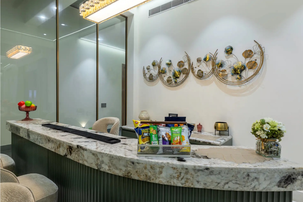 Lobby at ELIVAAS Levante Farms 5 BHK Villa With Private Pool, Bar, Garden and Gazebo, DELHI