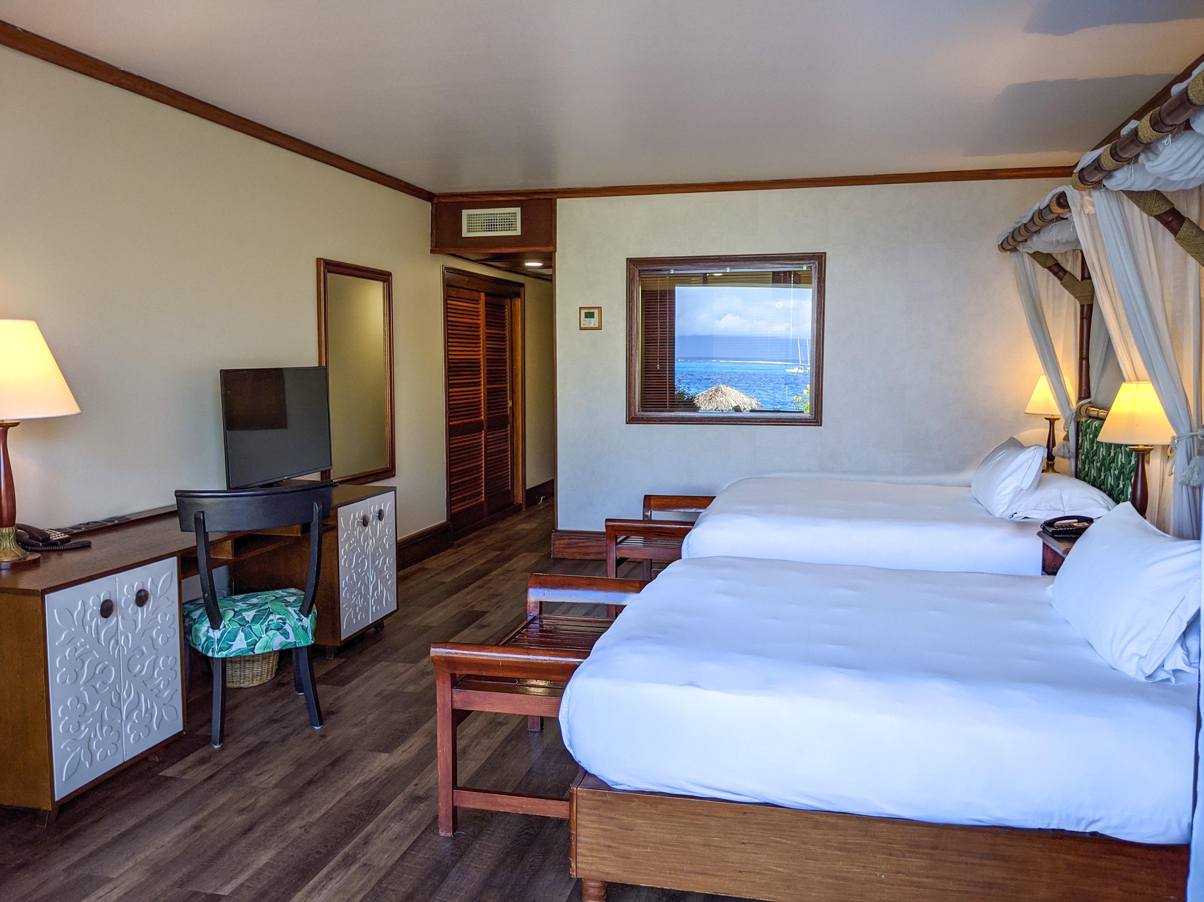 Premium, 2 Queen Beds, Ocean View, Bath and Shower