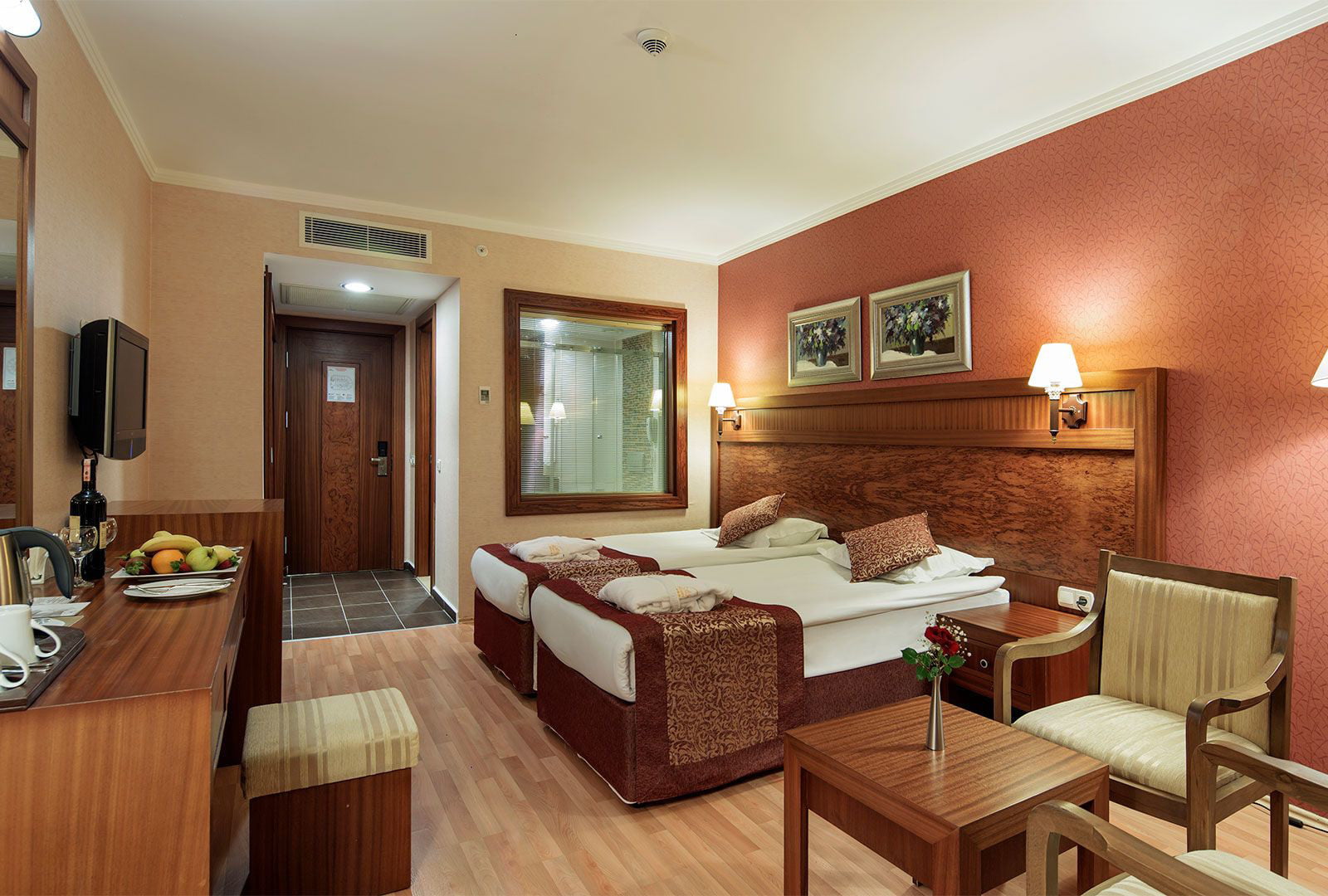 Room, Single, Double Bed, Land View