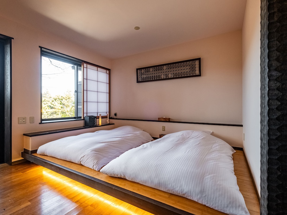 JAPANESE WESTERN, GUEST ROOM, DOUBLE OR TWIN BED, OUTDOOR BATH