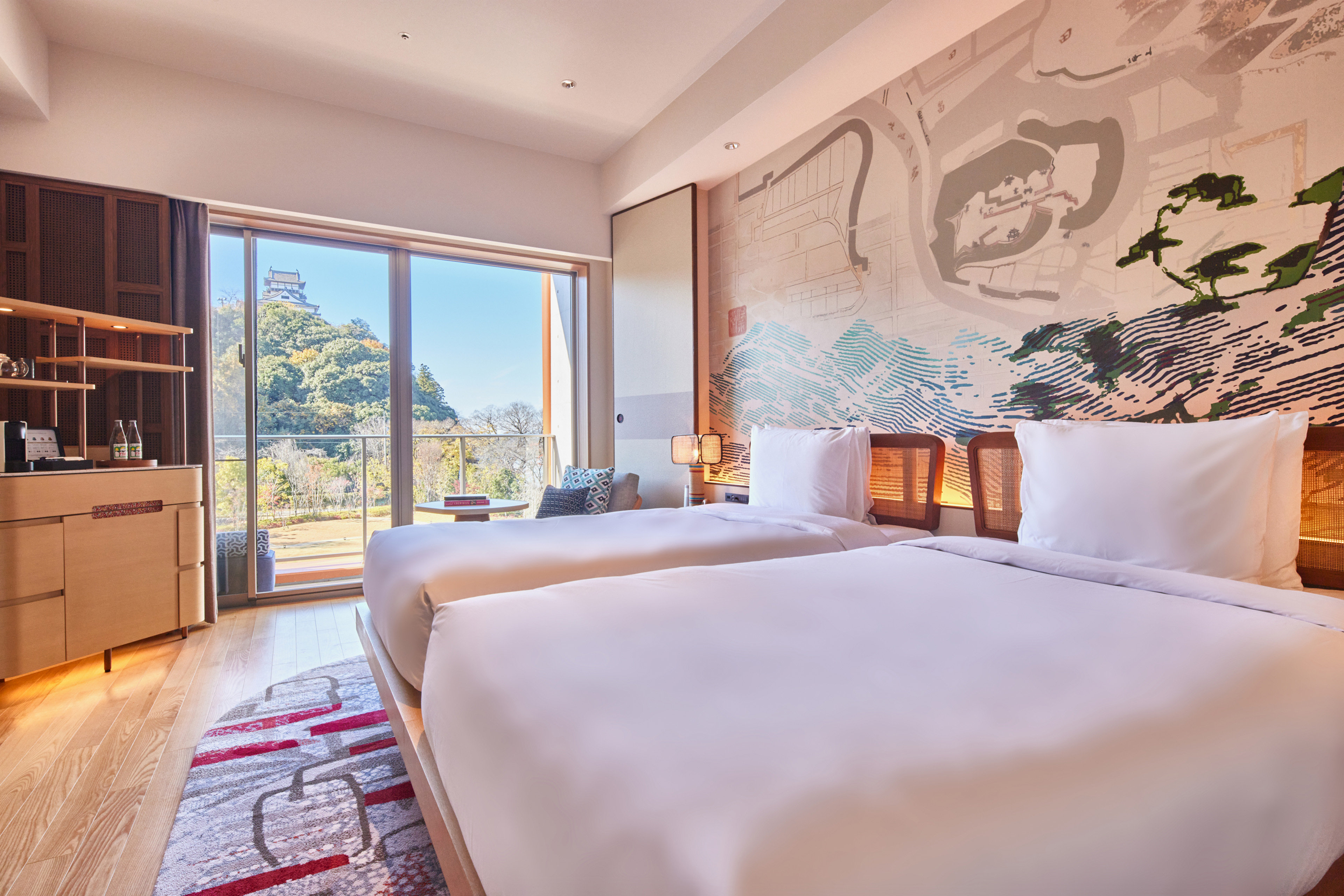 Premium, Twin Beds, Castle View