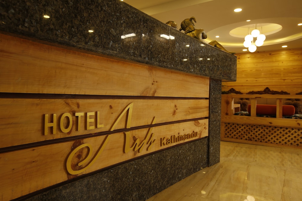 Lobby at Hotel Arts, KATHMANDU