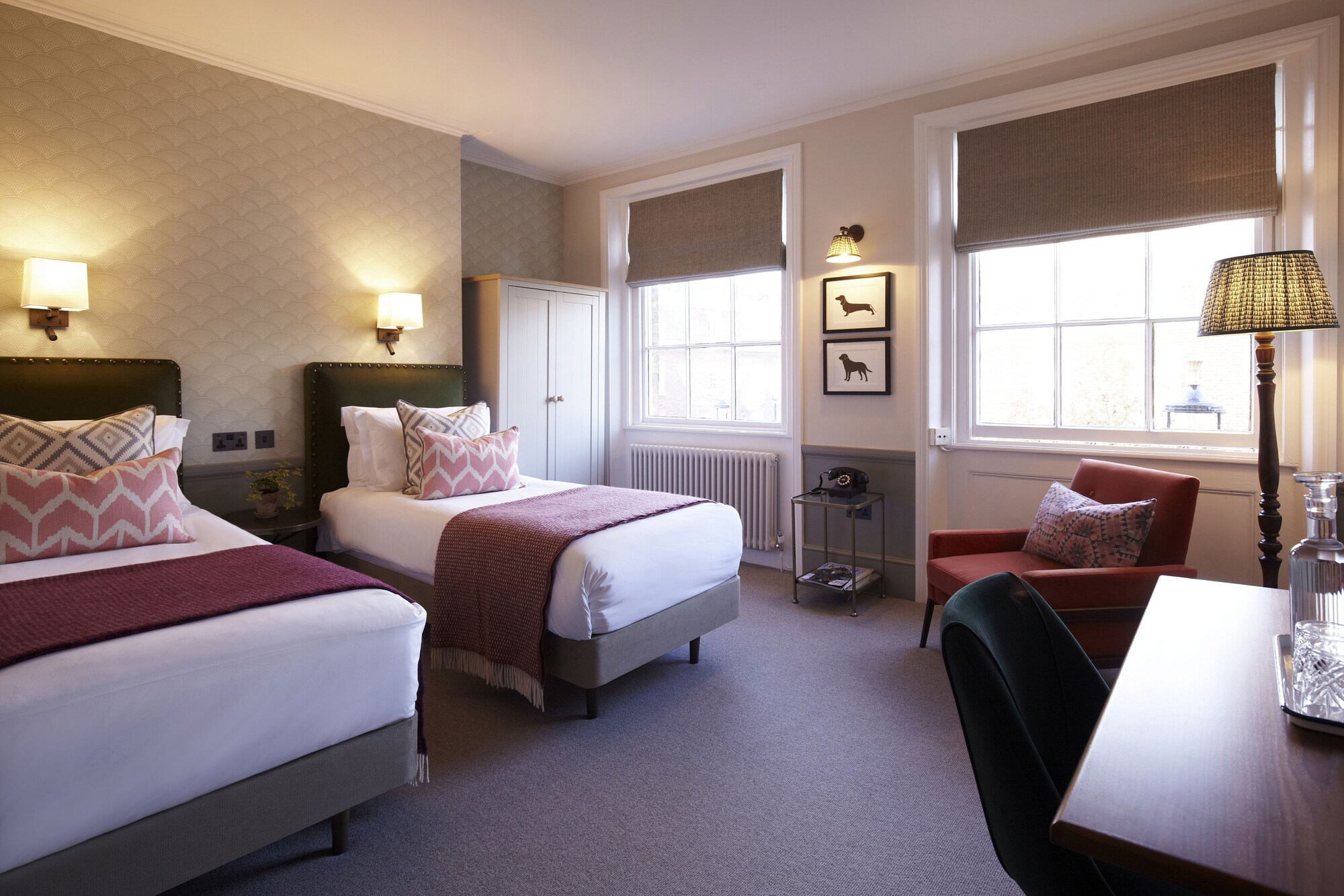 GENEROUS, TWIN BEDS