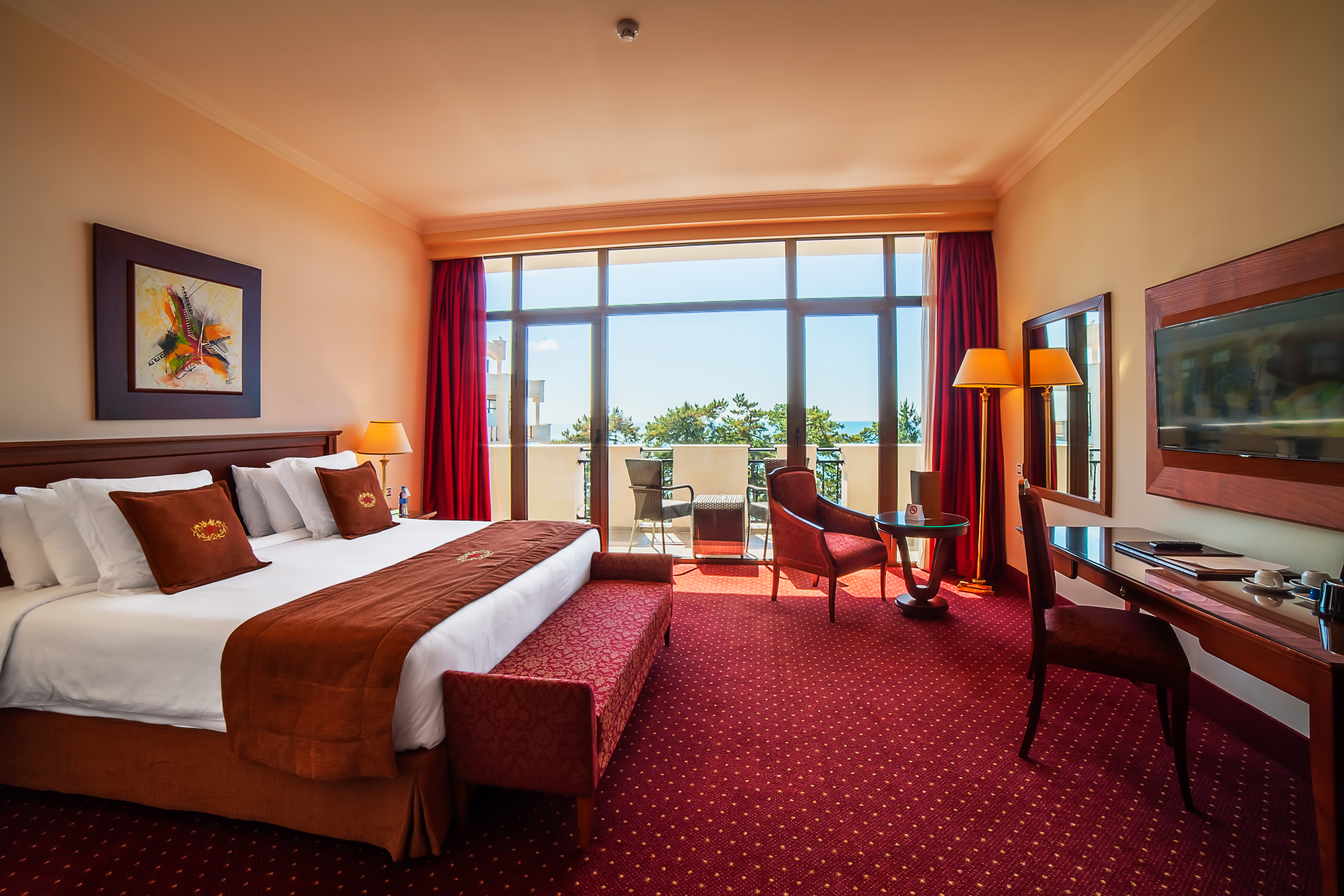 Deluxe, Double Bed, Sea View