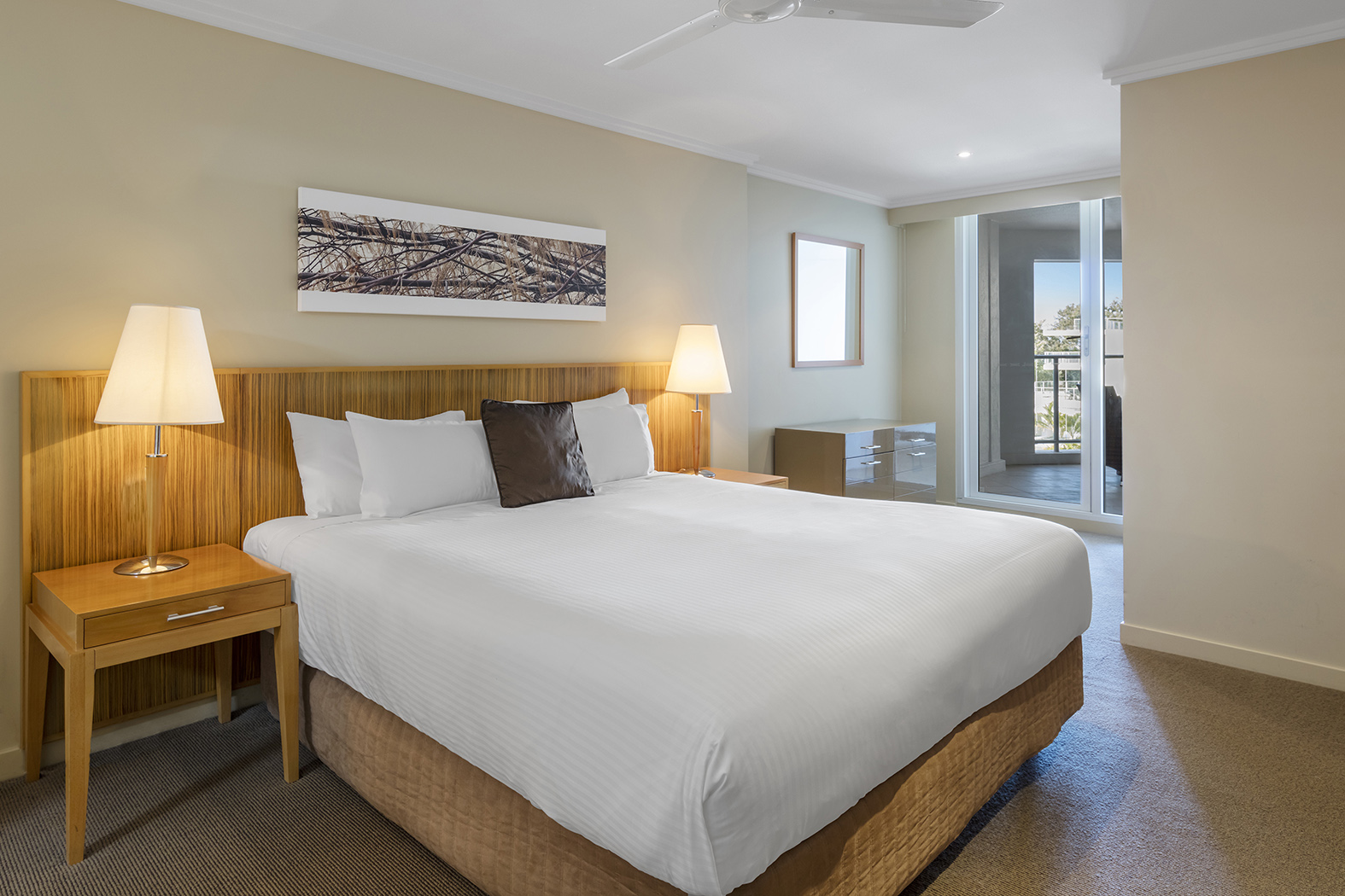 غرفة بإطلالة على البحر بغرفتي نوم، Oaks Hervey Bay Resort and Spa 2/3