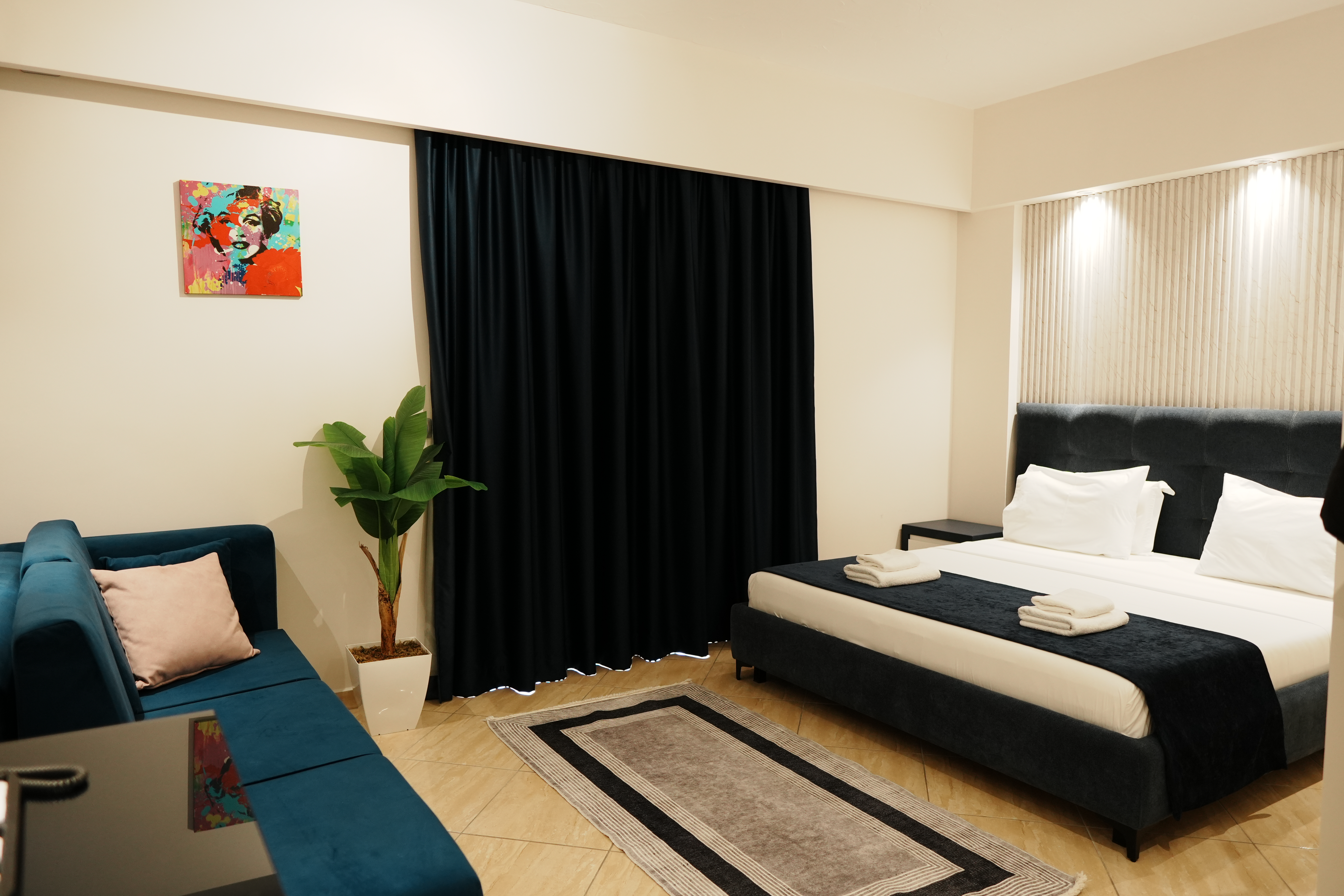 غرفة سوبيريور بسرير مزدوج بإطلالة على البحر بشرفة، Blue Sky Hotel 5/10