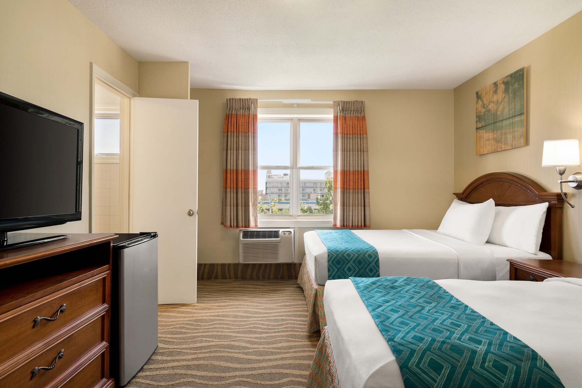 Room, 2 Double Beds, Pool Side