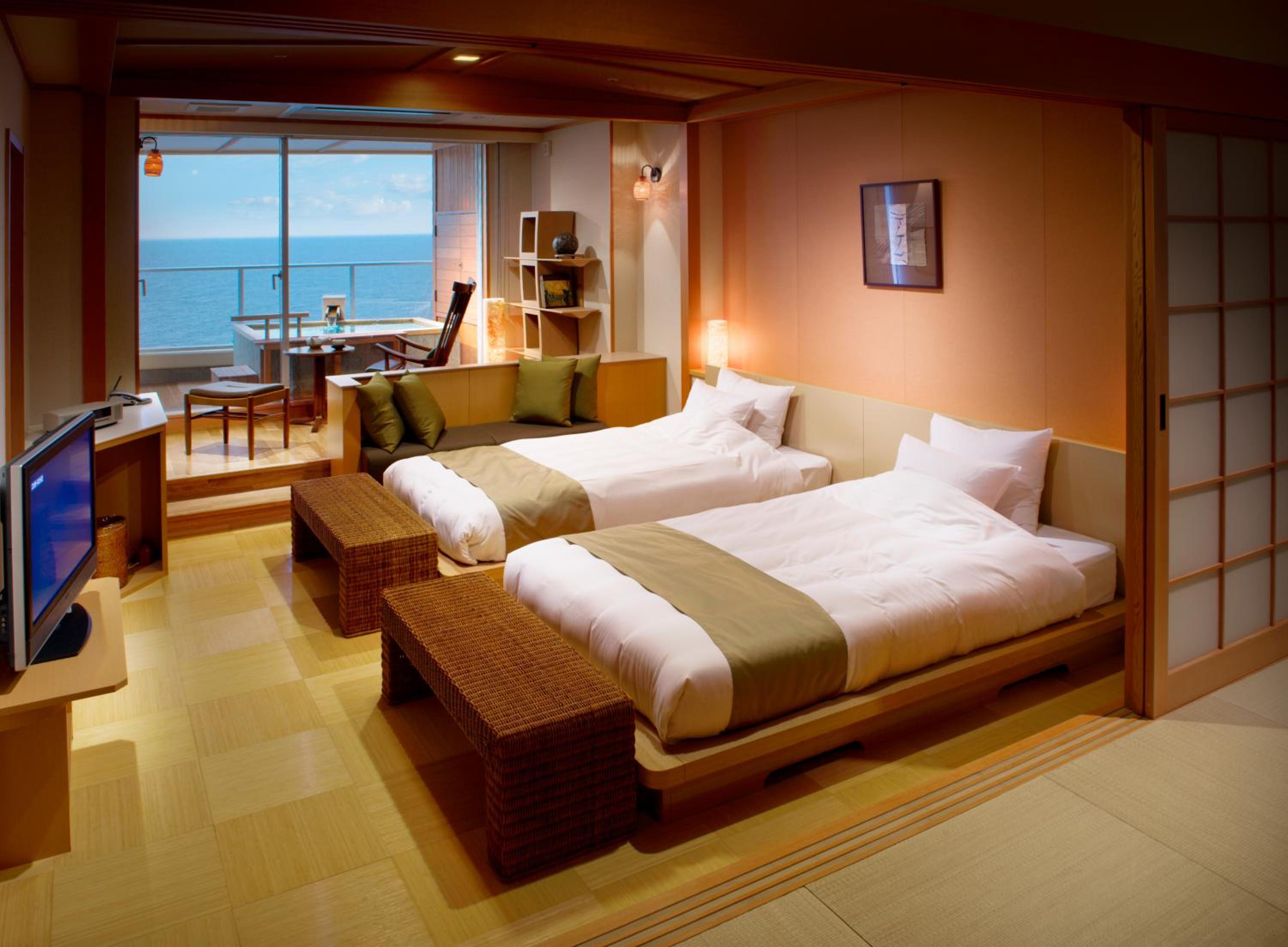 Semi Room, Suite, 2 Semi Double Beds, Outdoor Bath