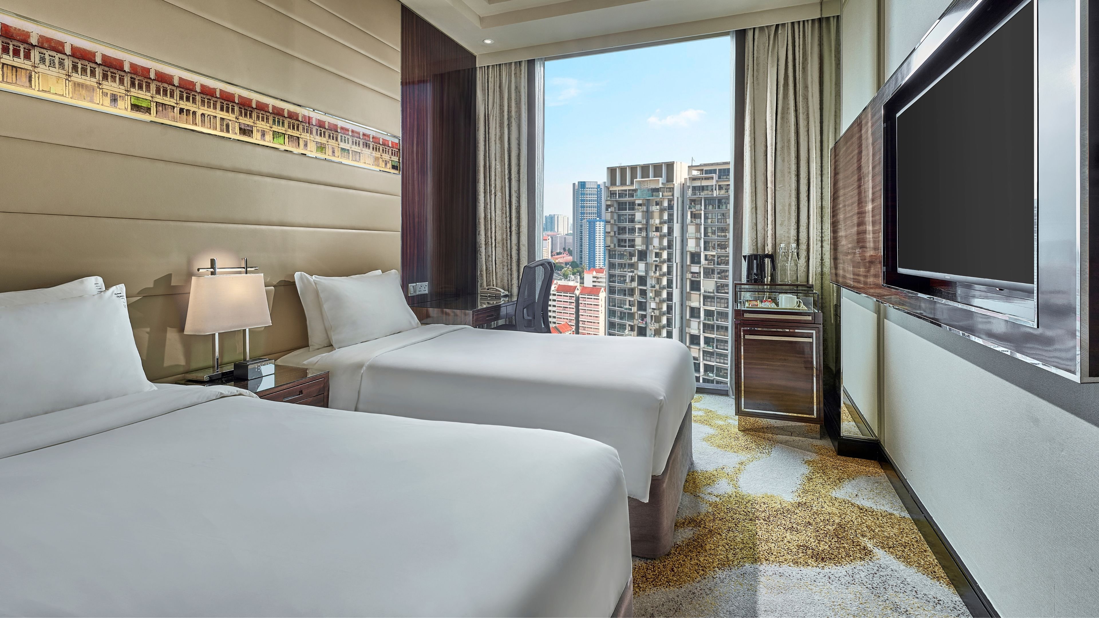 غرفة قياسية بسريرين منفصلين، Holiday Inn Singapore Little India 4/7