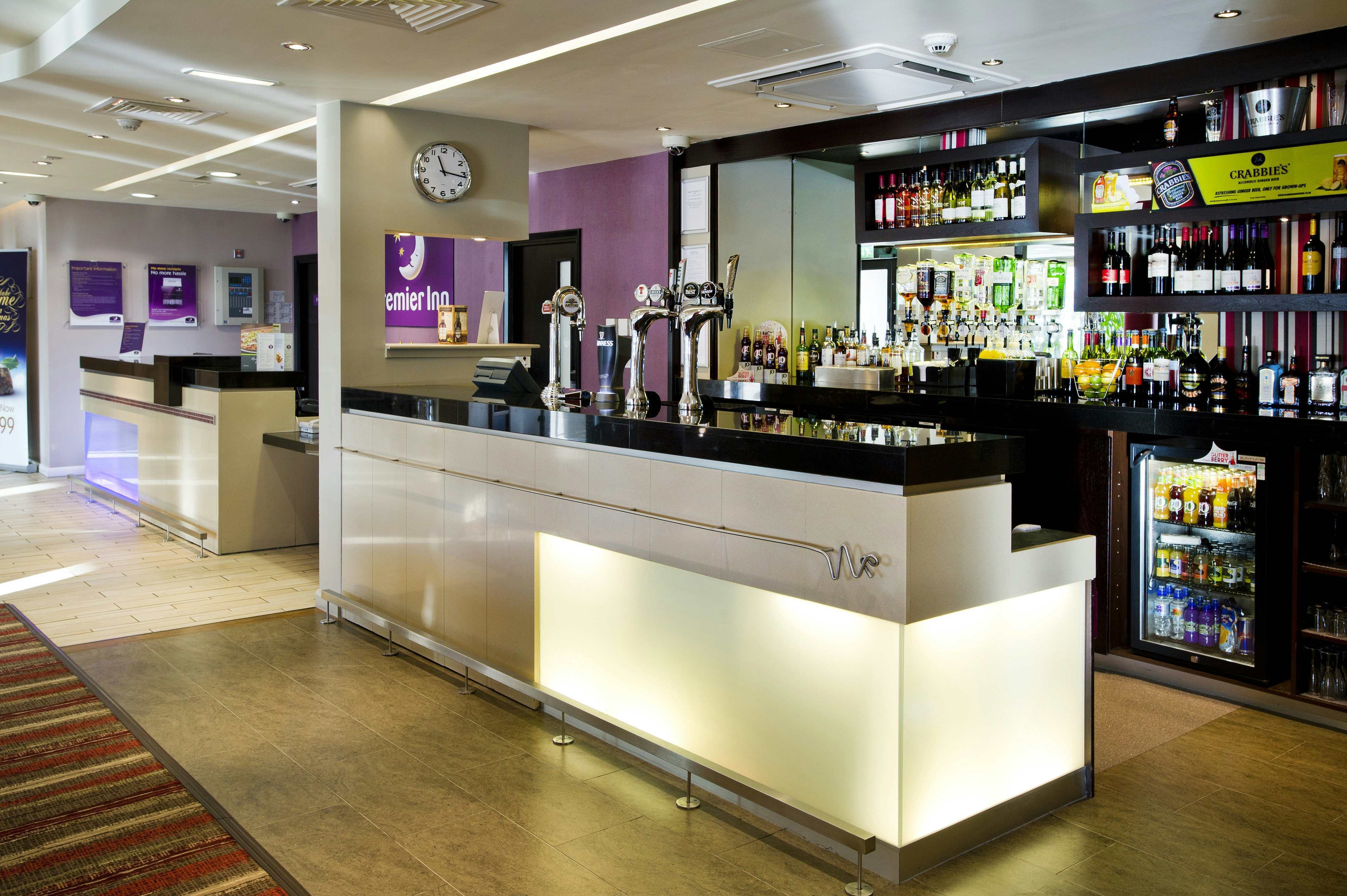 Lobby at Premier Inn Ayr A77 / Racecourse hotel, AYR