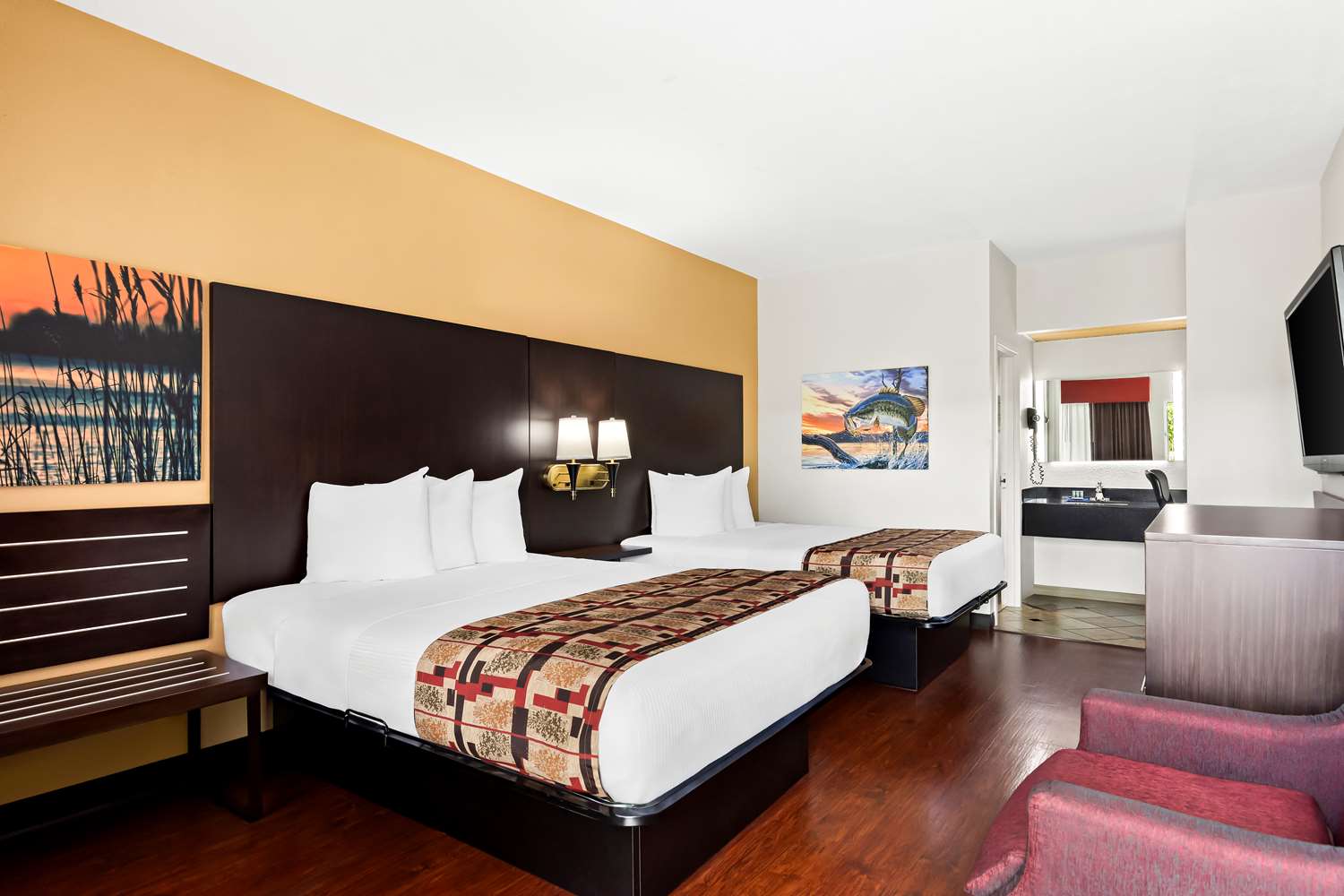 Upstairs, 2 Double Beds, Smoking