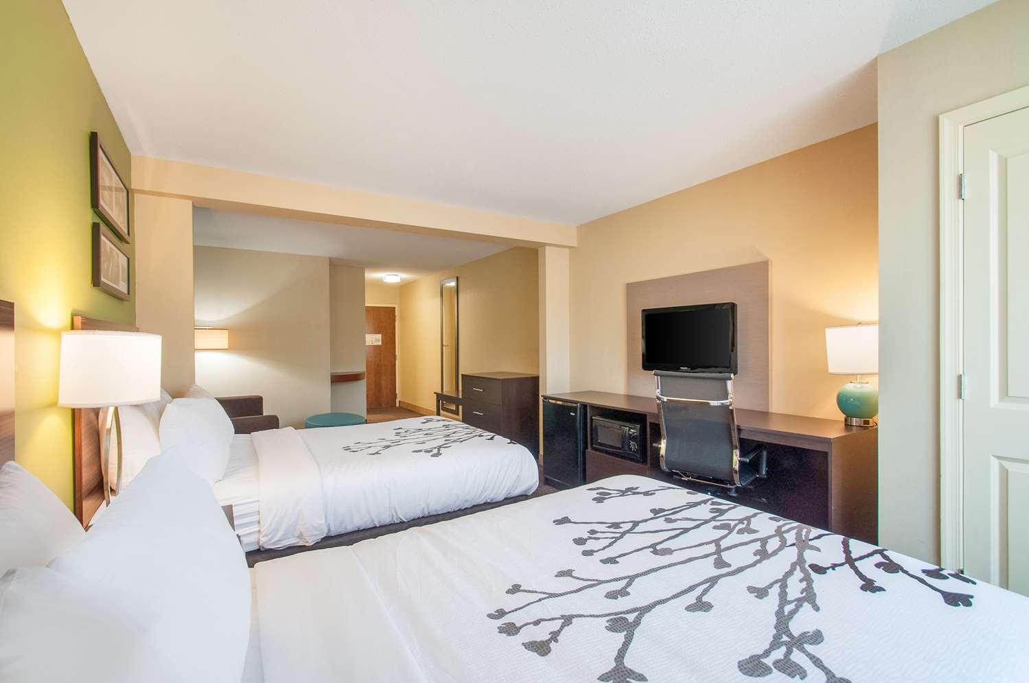 جناح بسريرين مزدوجين، Sleep Inn & Suites Dover University Area 2/4