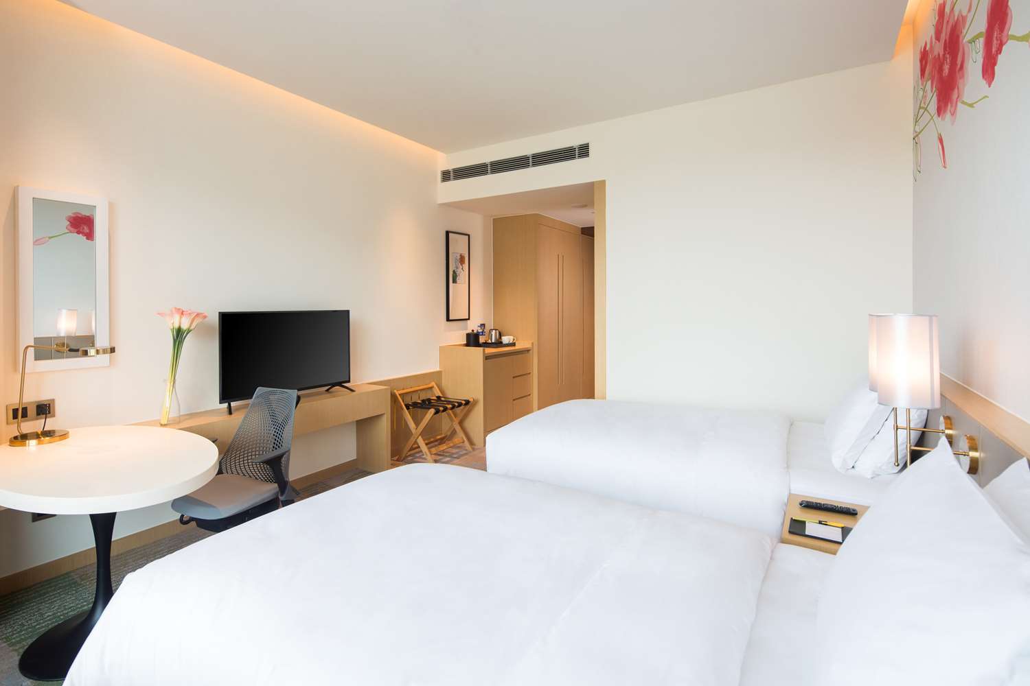 غرفة بسريرين منفصلين، Hilton Garden Inn Qidong 2/6