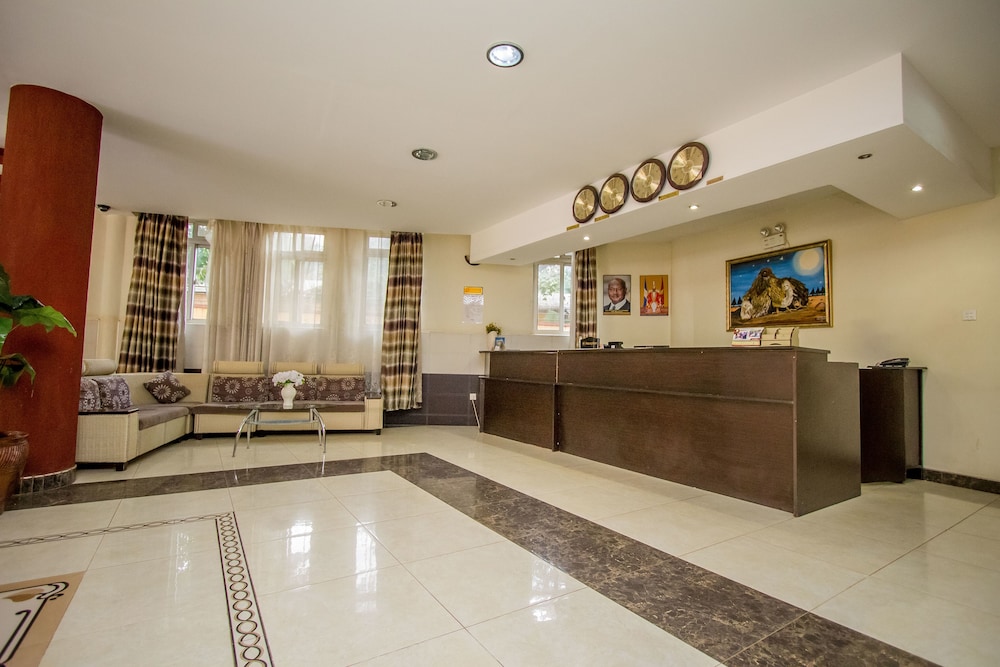 Lobby at Grand Global Hotel, KAMPALA