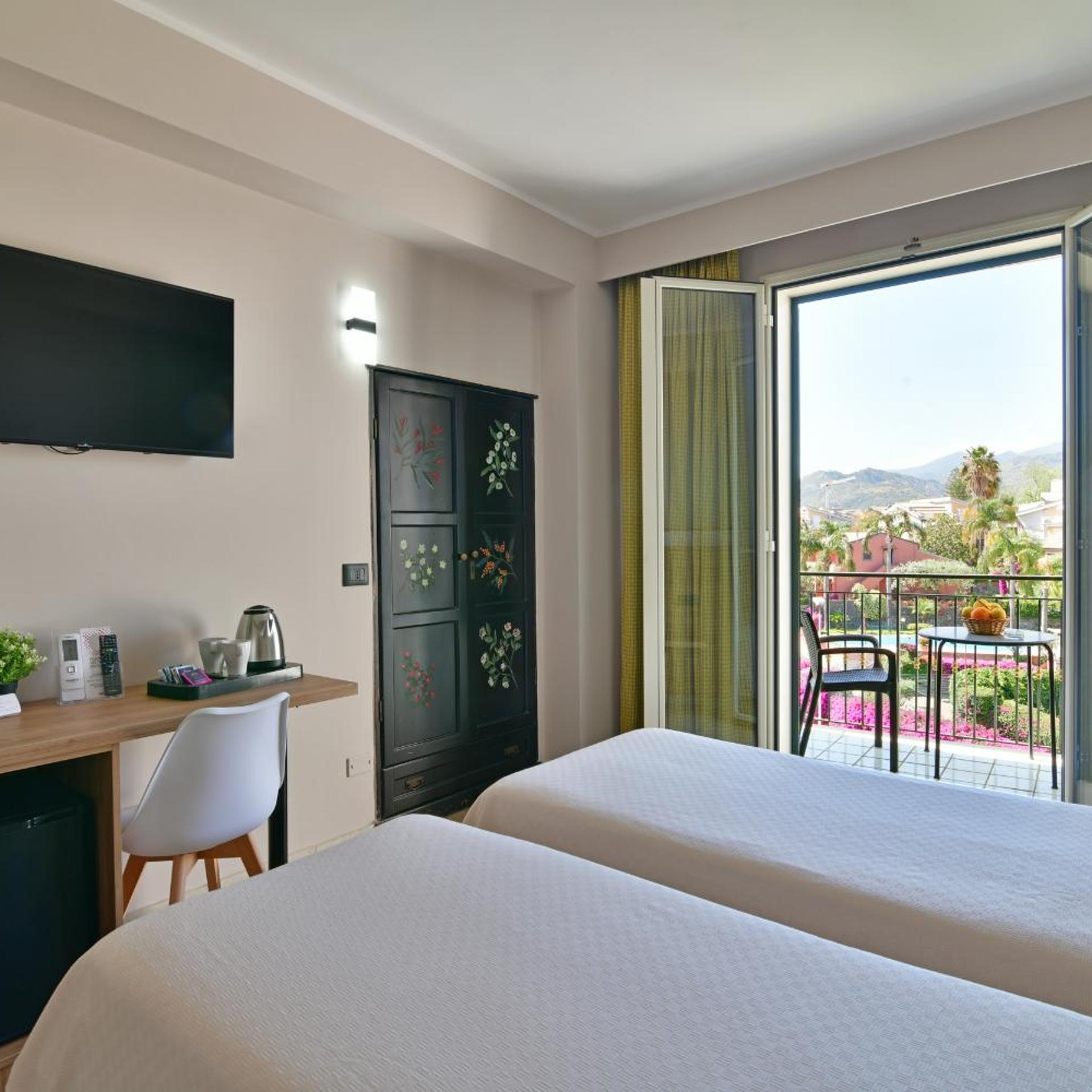 غرفة بسرير مزدوج أو سريرين منفصلين بشرفة، Villa Linda 8/10