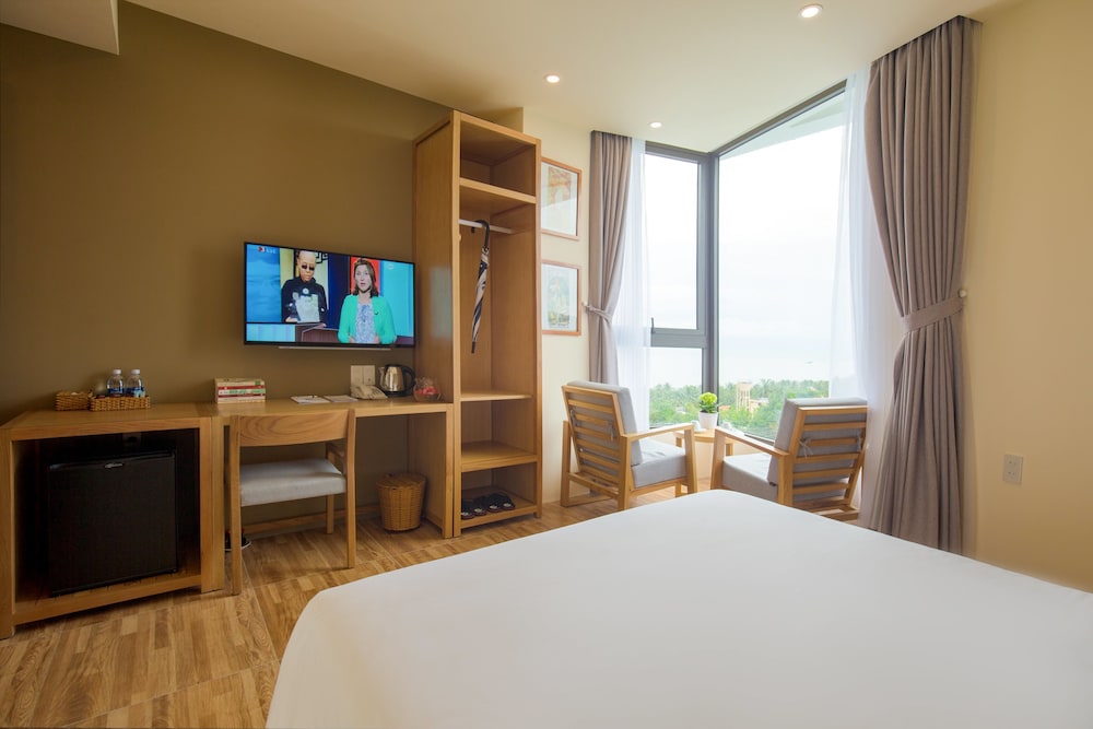 غرفة قياسية بسرير كوين بإطلالة على البحر، Gaia Hotel Phu Quoc 5/6