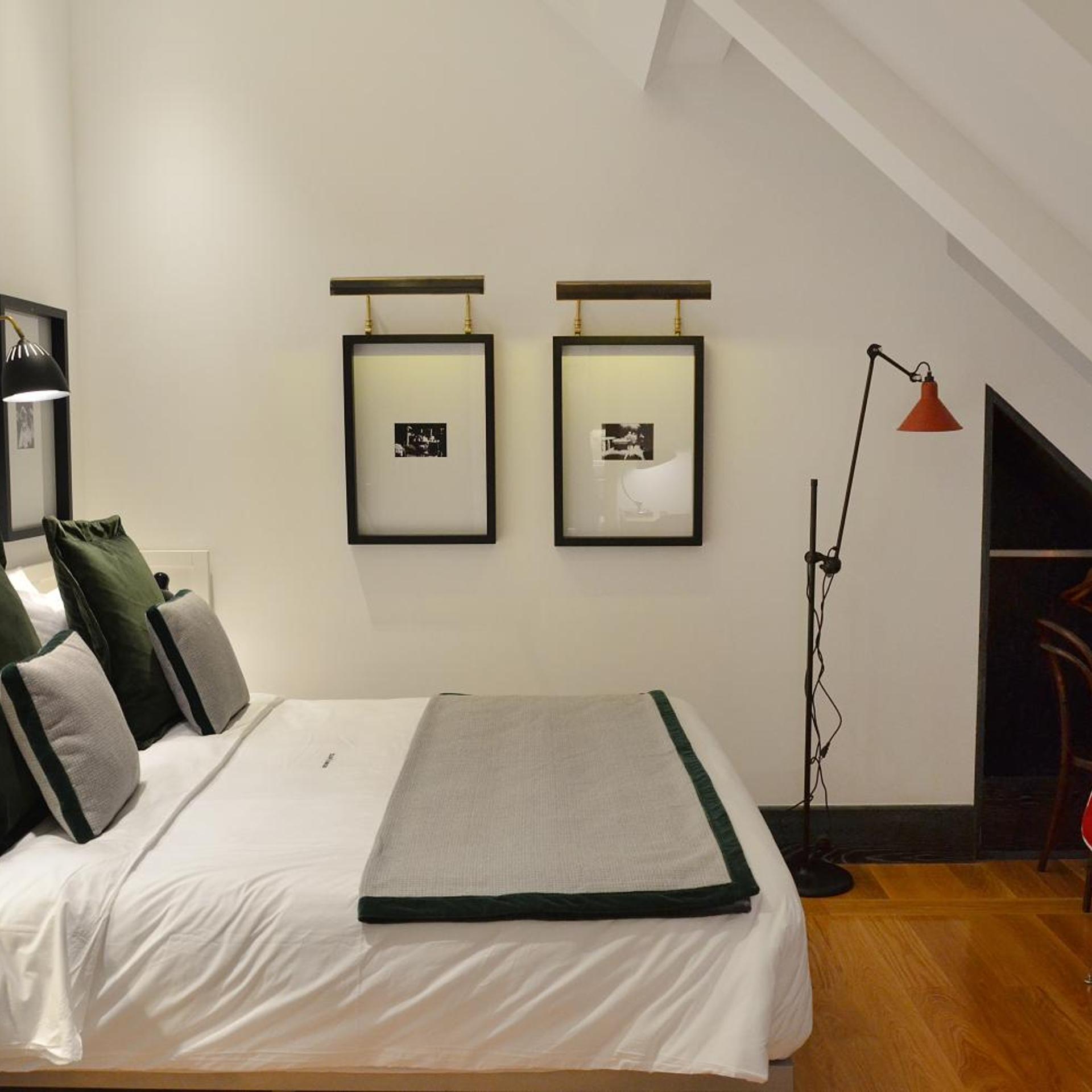 Mansard, Double Bed, City View