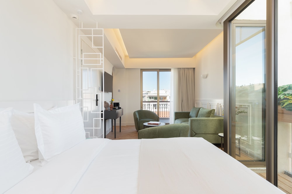 DELUXE, SUITE, KING BED, ACROPOLIS VIEW, SOFA
