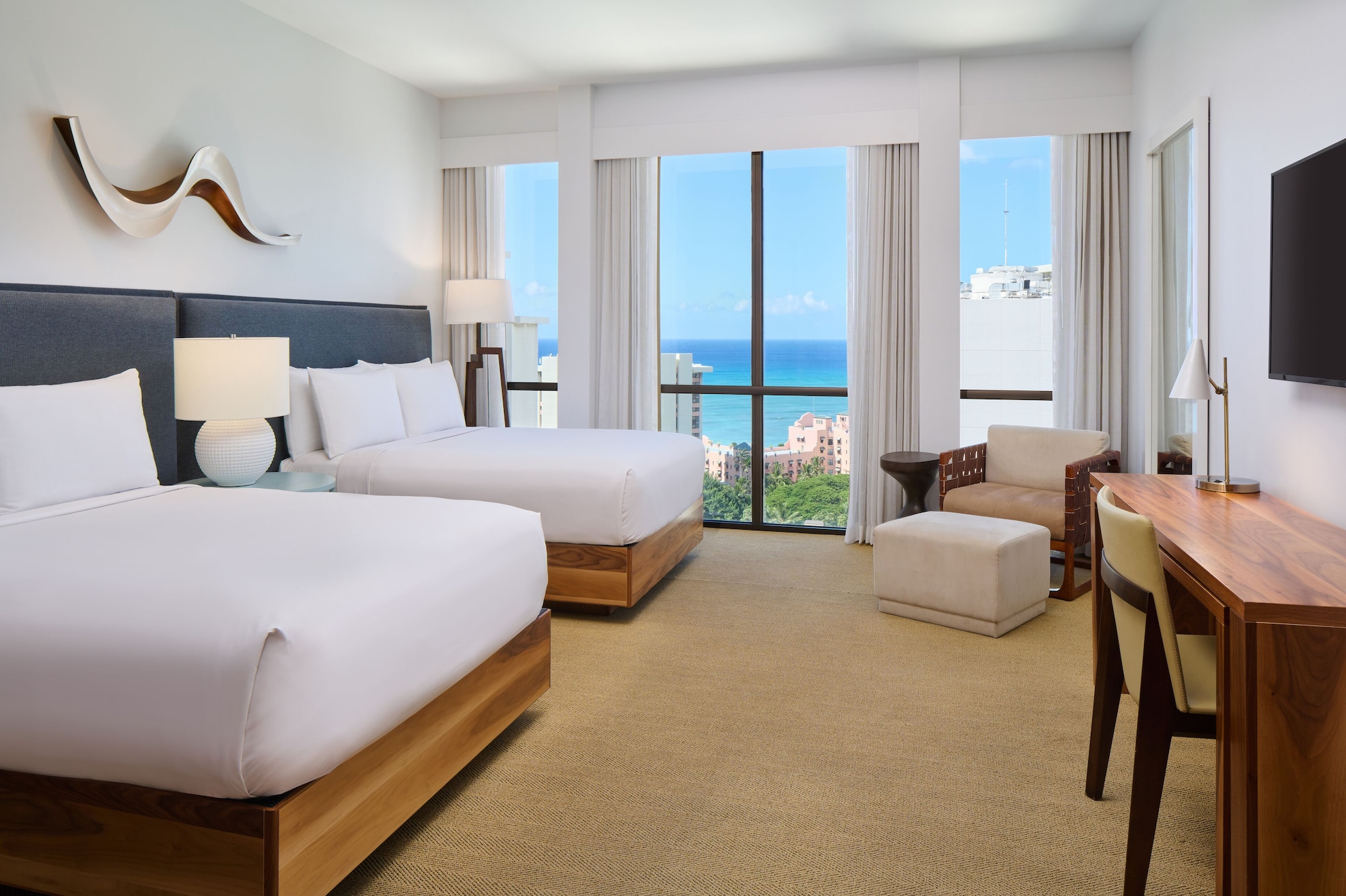 room, 2 double beds, ocean view