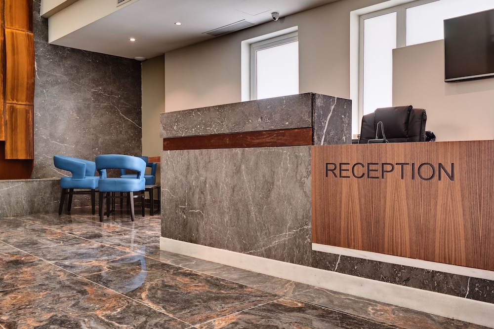 Lobby at The District Hotel, ST JULIANS