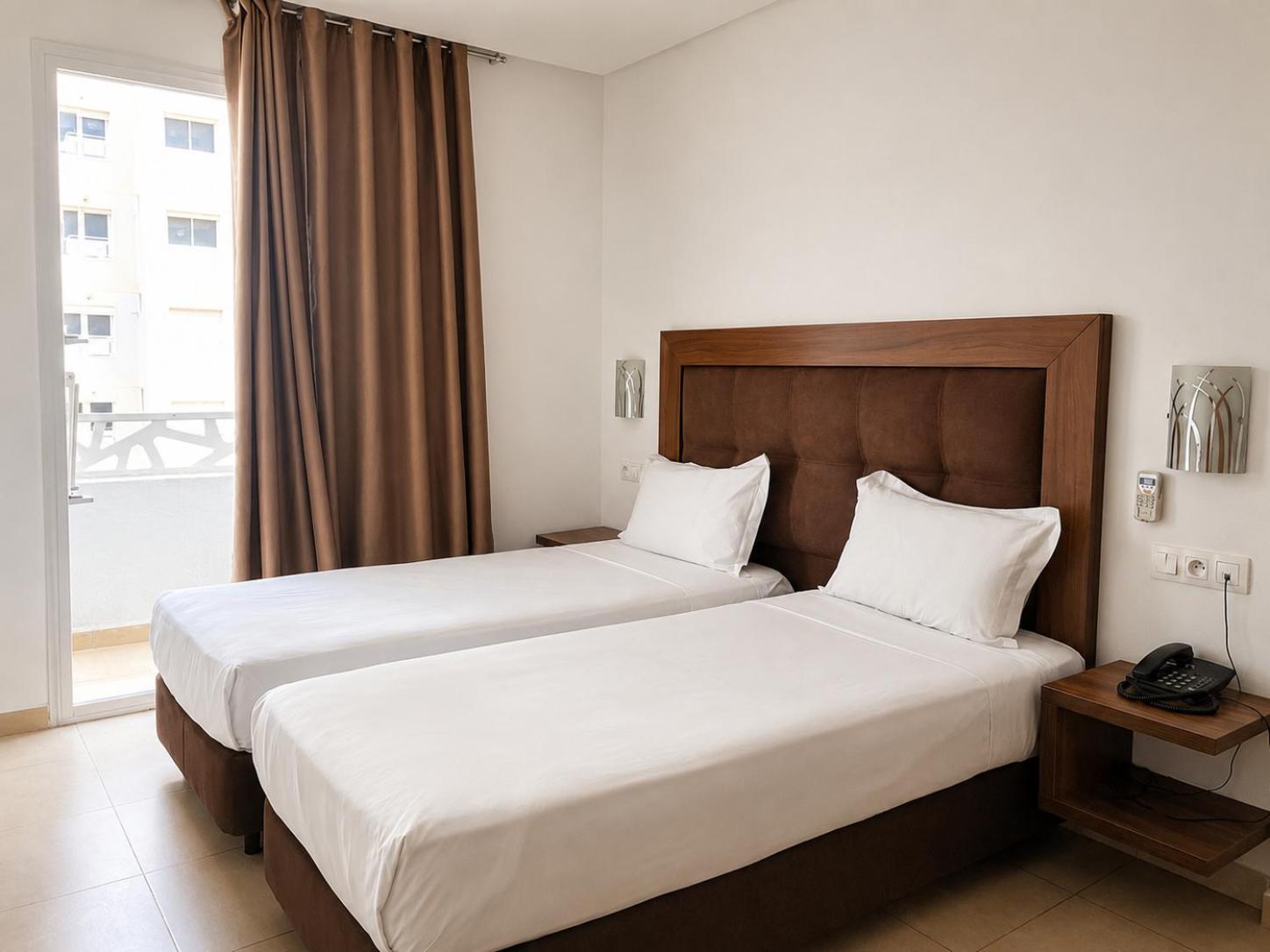 Room, Twin Beds, Balcony