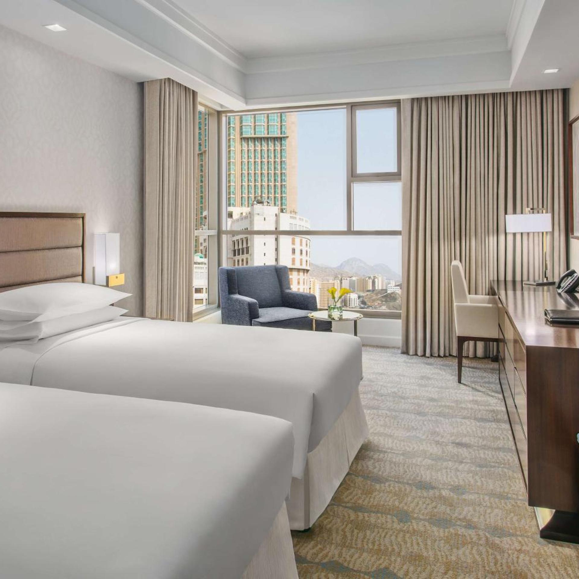 Room, Single Bed, Partial Haram View