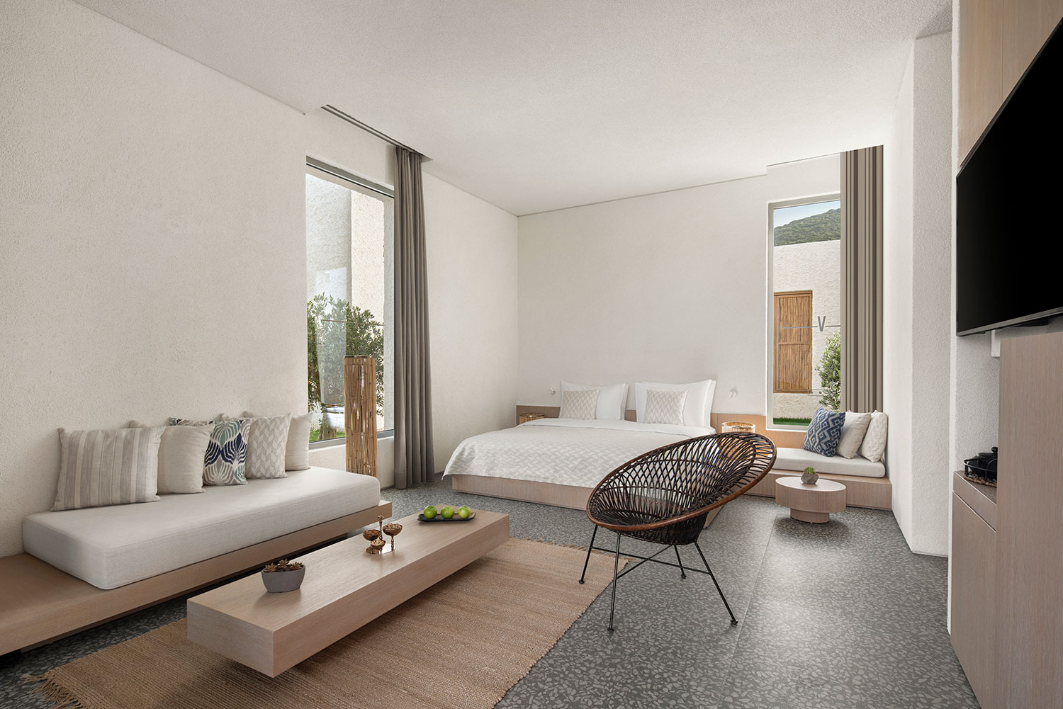 Duplex, Garden, Double Bed