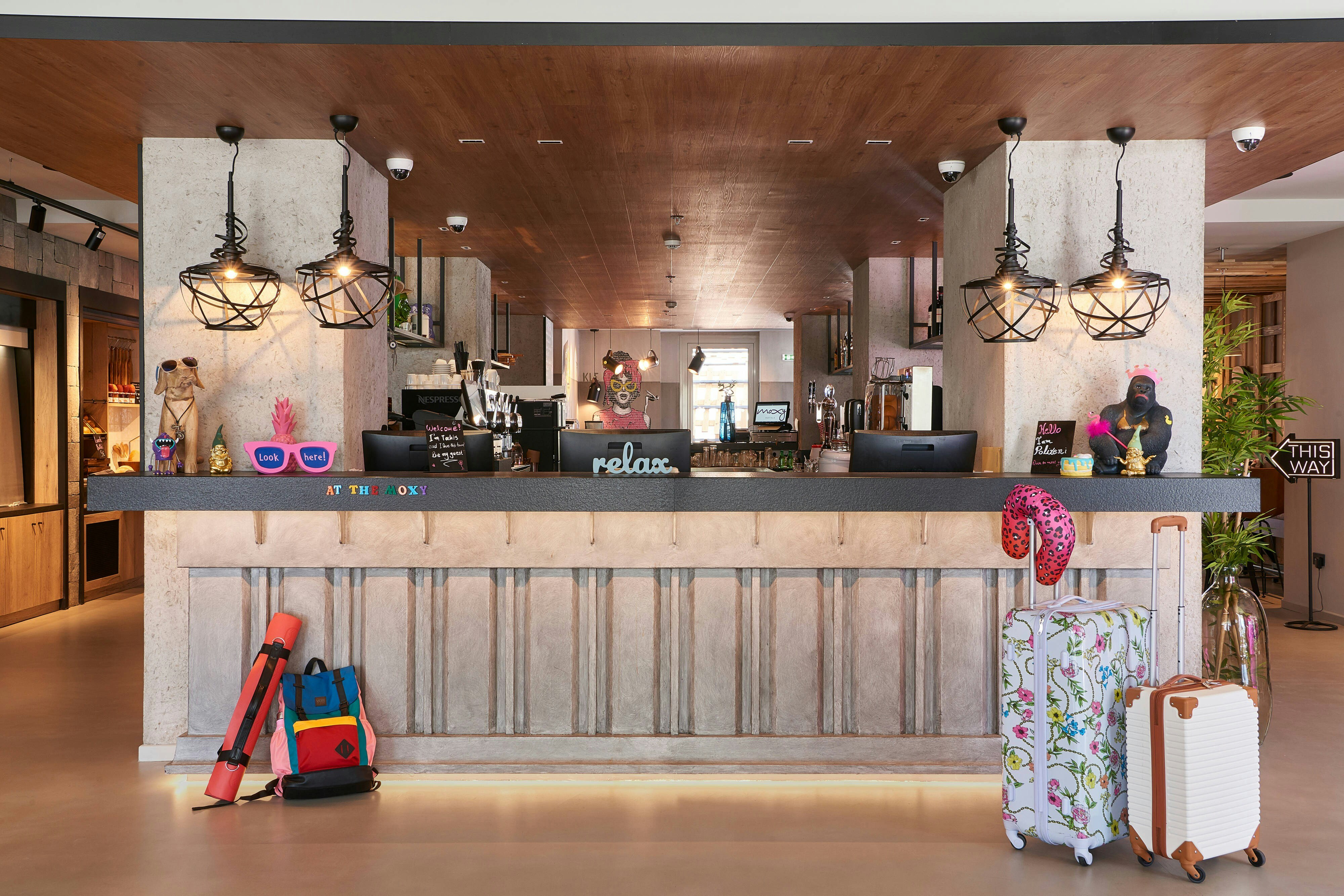 Lobby at Moxy Patra Marina, PATRAS