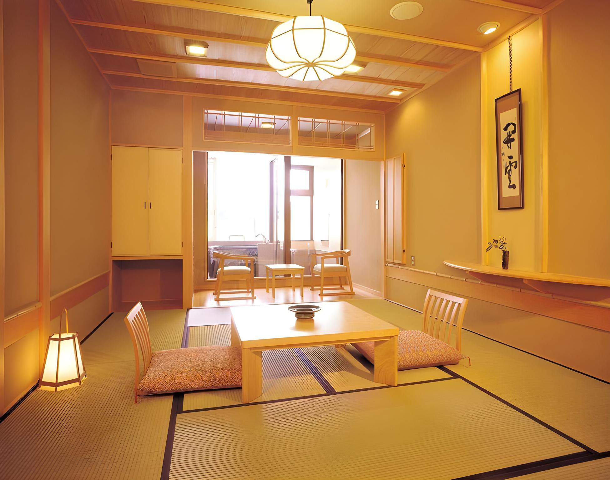 Room, 2 Double Beds, Mountain Side, Outdoor Bath